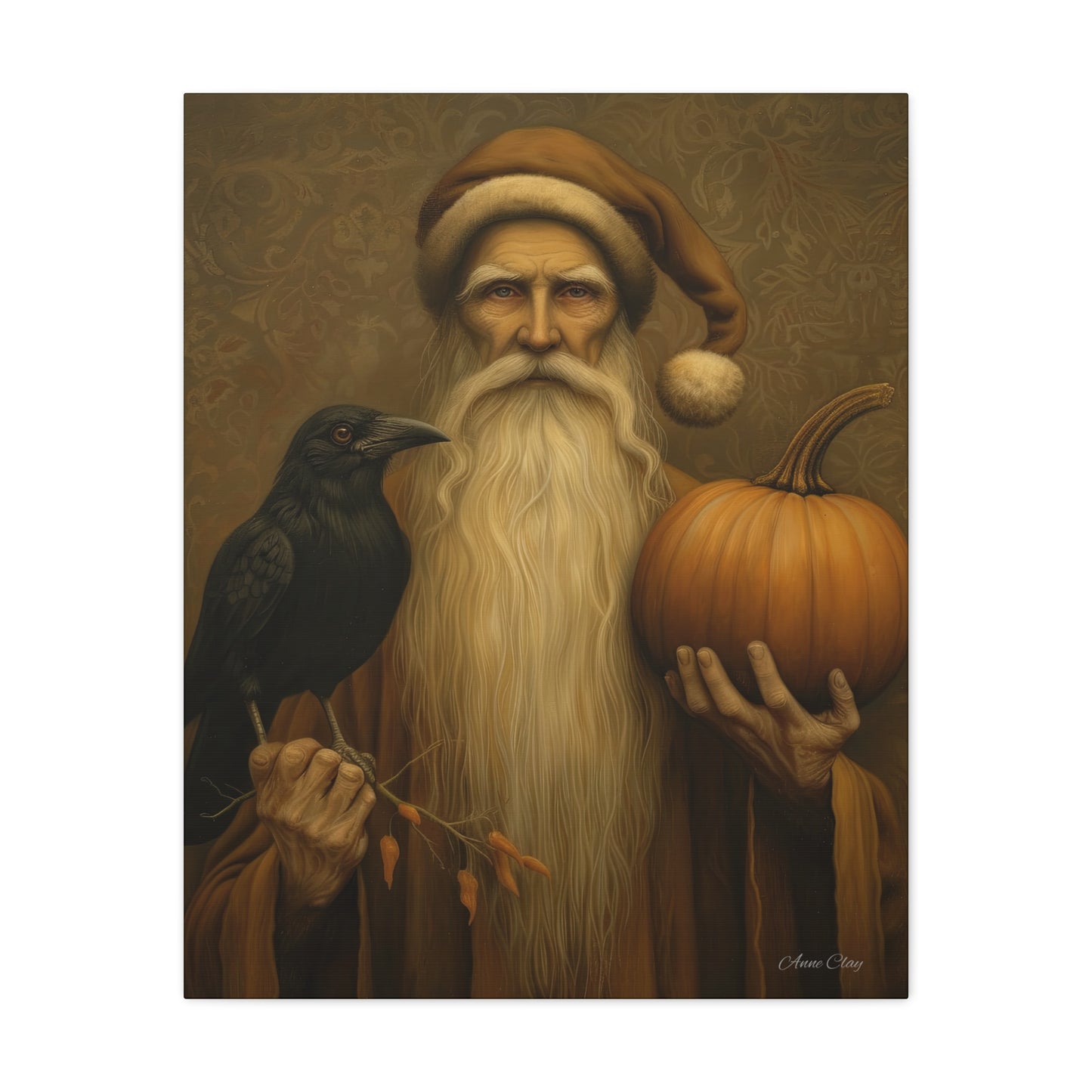 Autumnal Matte Canvas Art, Rustic Decor, Halloween Wall Art, Fall Home Decor, Perfect for Thanksgiving, Harvest Celebrations