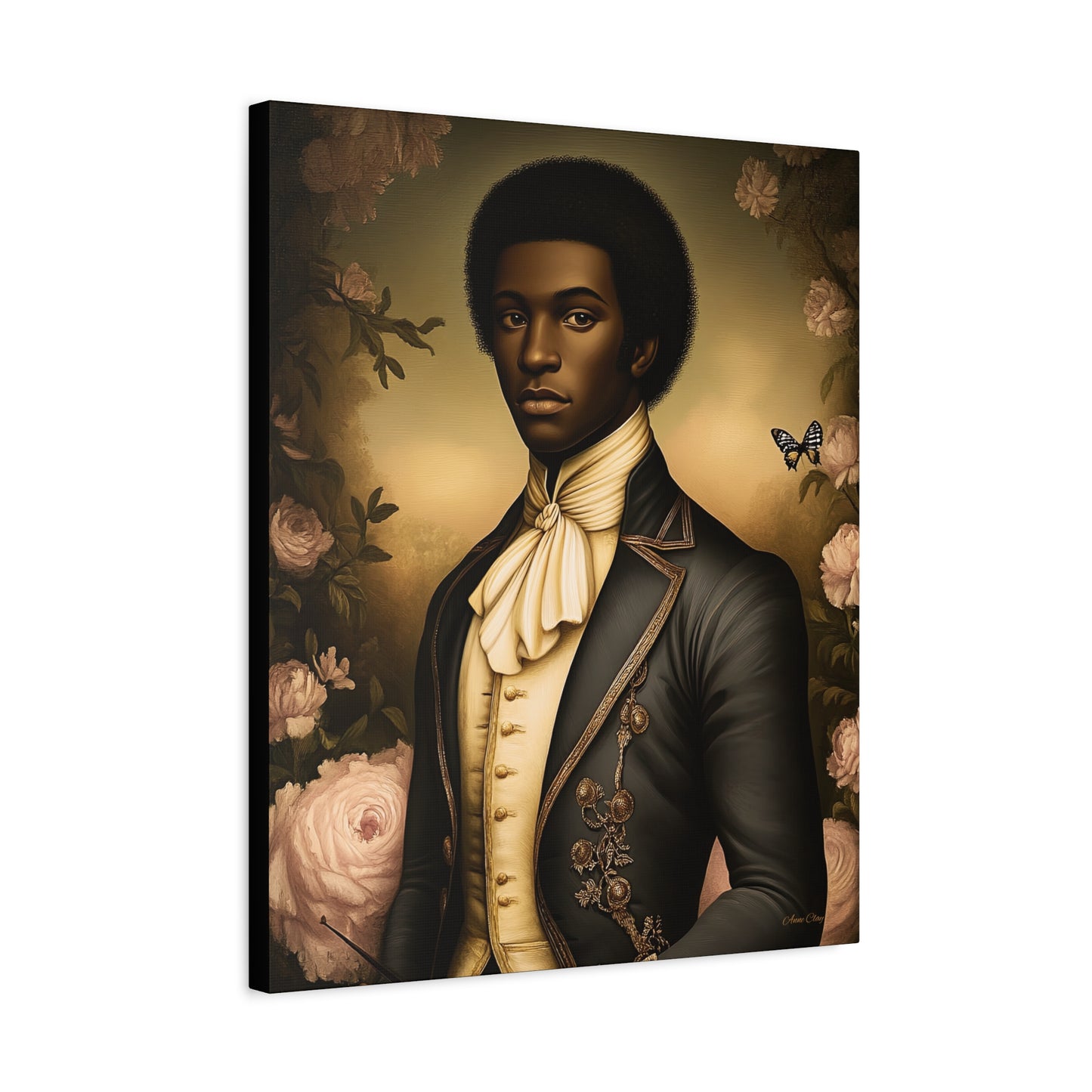 Elias Thorne – 18th Century Black Colonial Portrait | Bellewood Wall Art