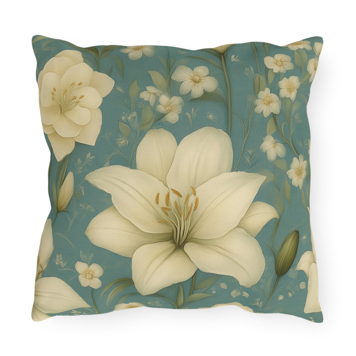 Serene Floral Outdoor Pillows - Garden Decor, Patio Cushion, Spring Vibes, Home Accents, Nature Inspired