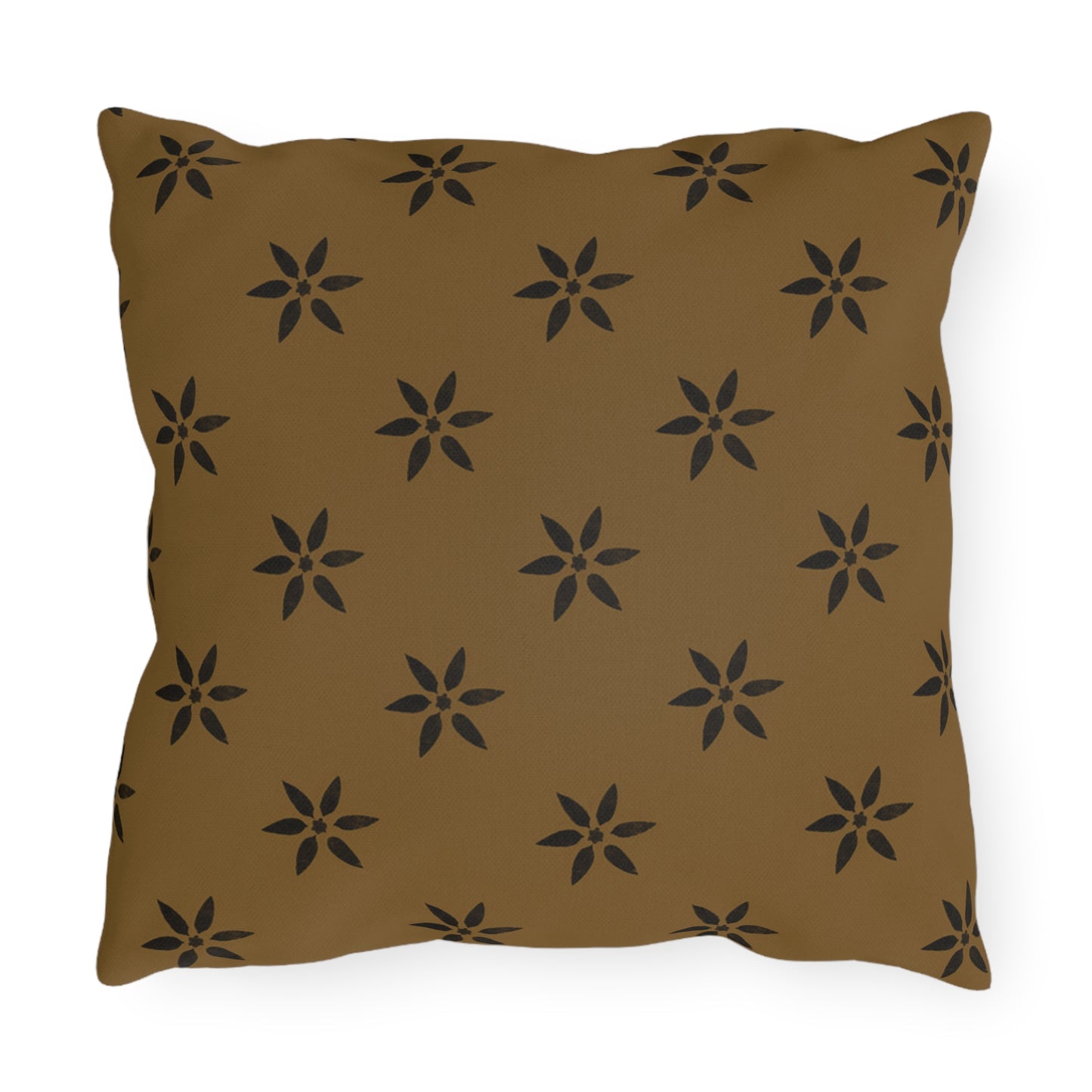 Black Petl on Deep Gold Outdoor Pillows