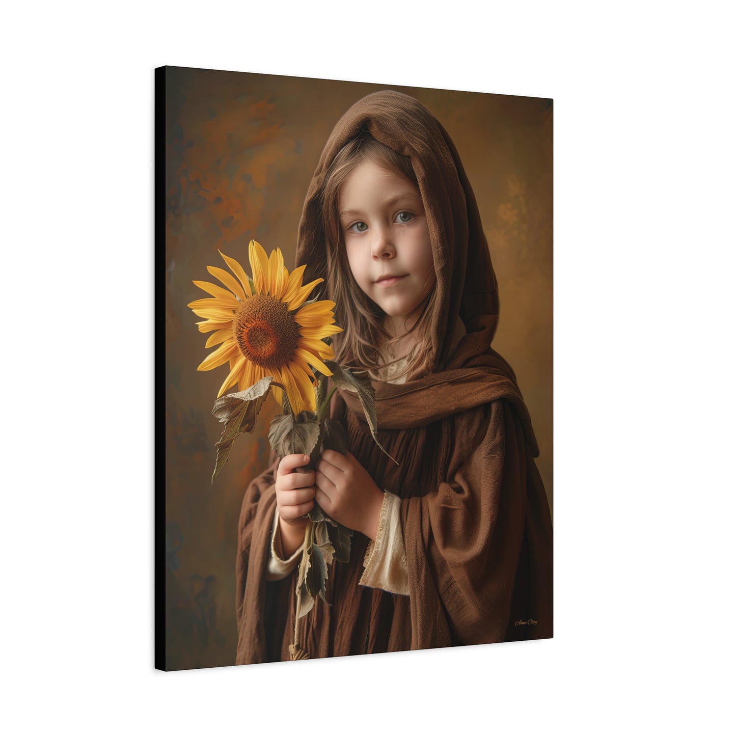 Sandy Sunflower Matte Canvas, Stretched, 1.25"
