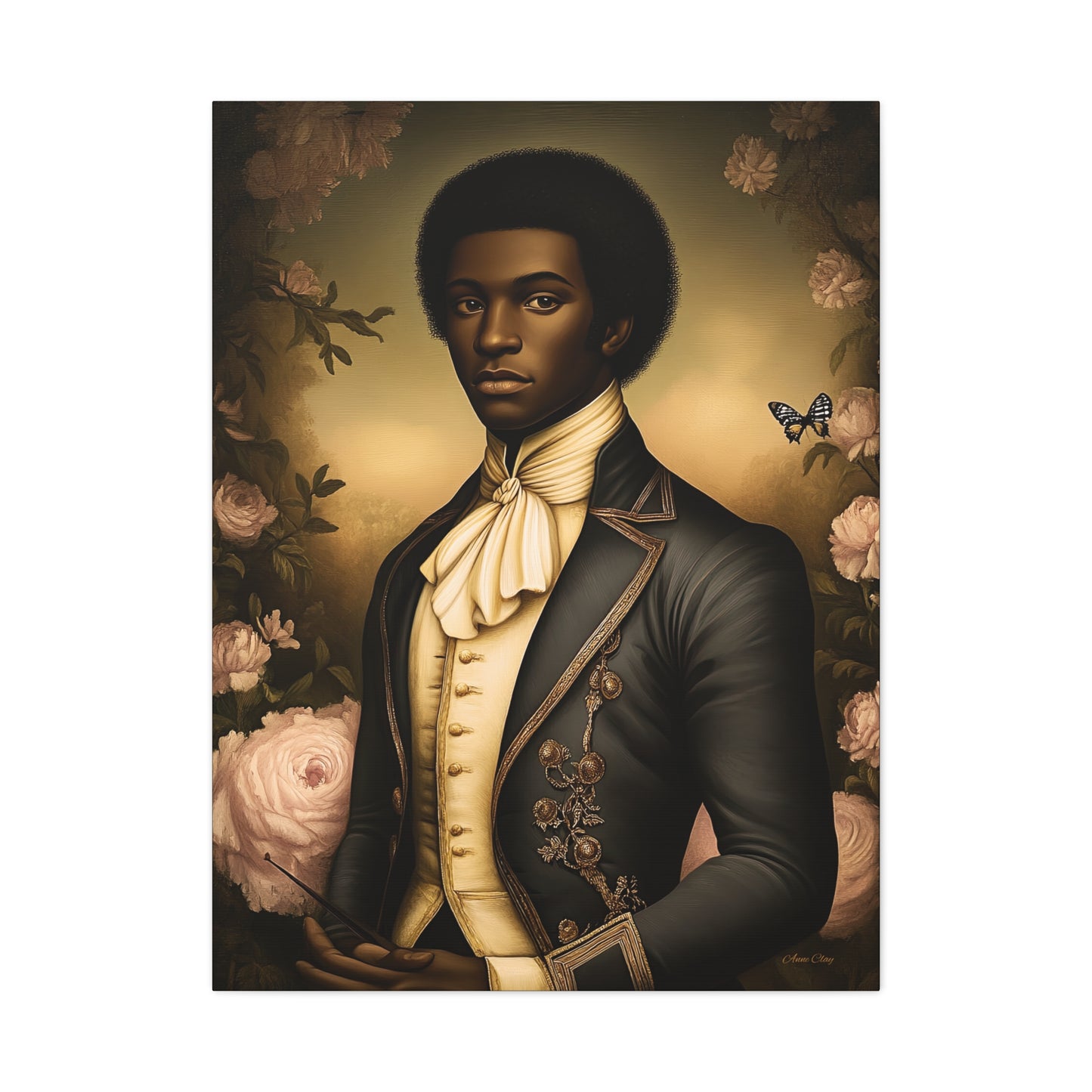 Elias Thorne – 18th Century Black Colonial Portrait | Bellewood Wall Art