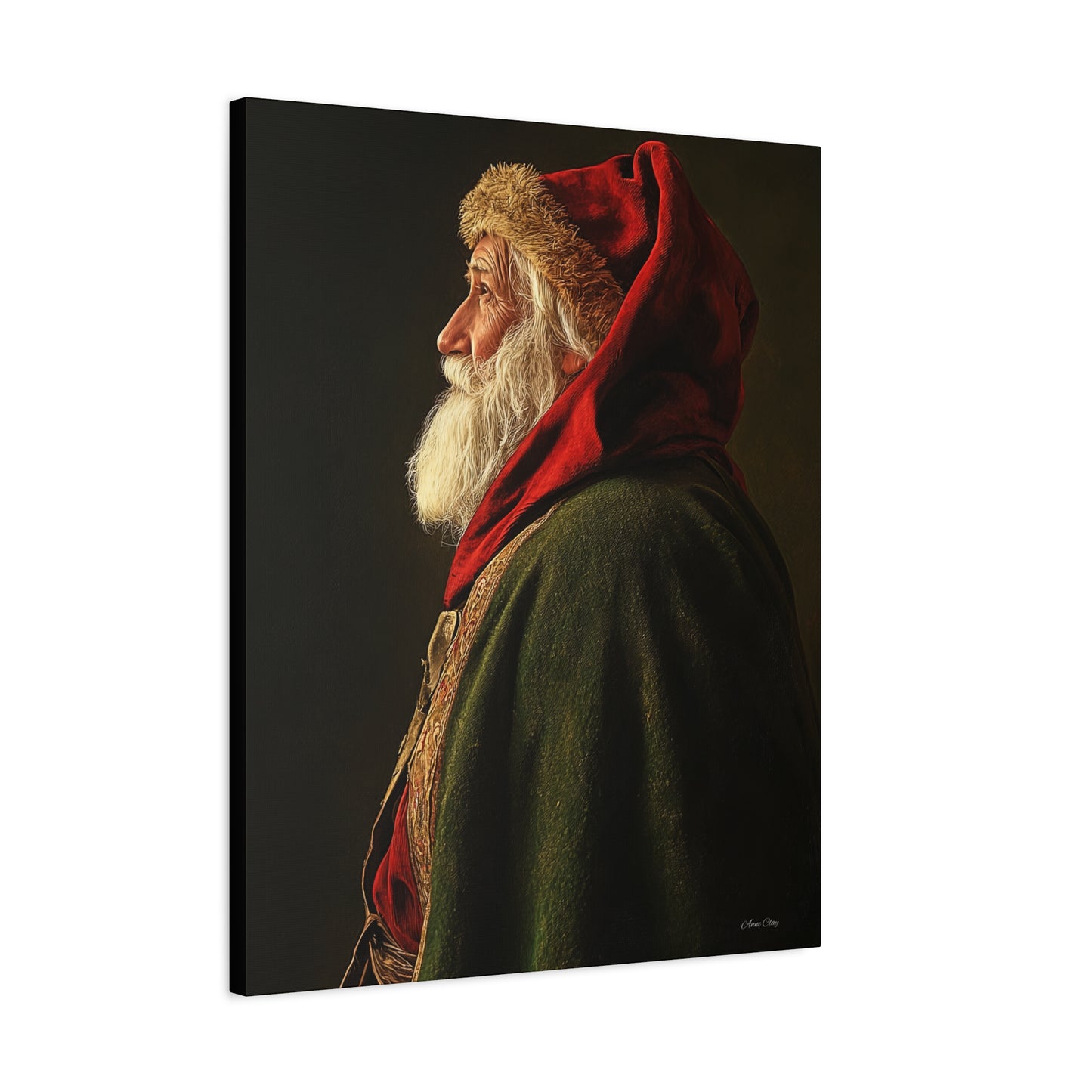 Spiritual Santa Matte Canvas, Stretched, 1.25"
