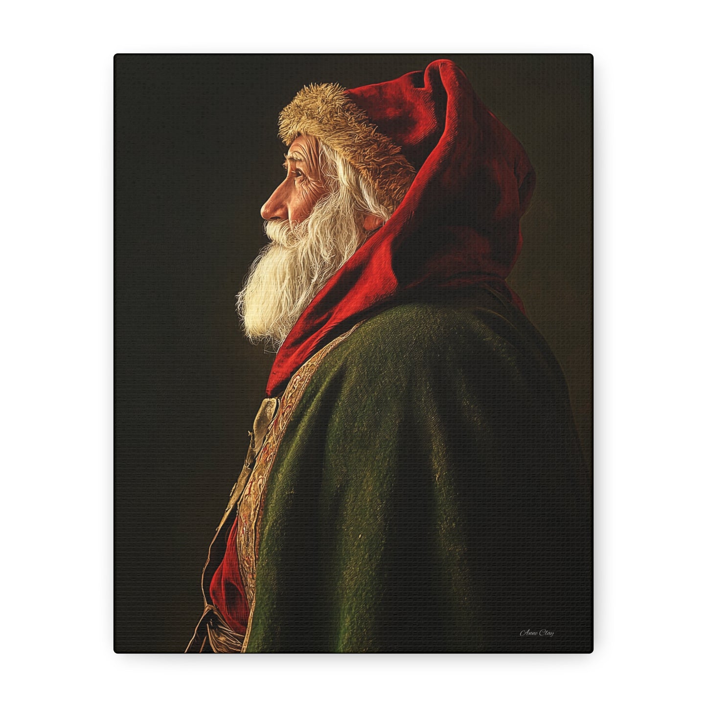 Spiritual Santa Matte Canvas, Stretched, 1.25"