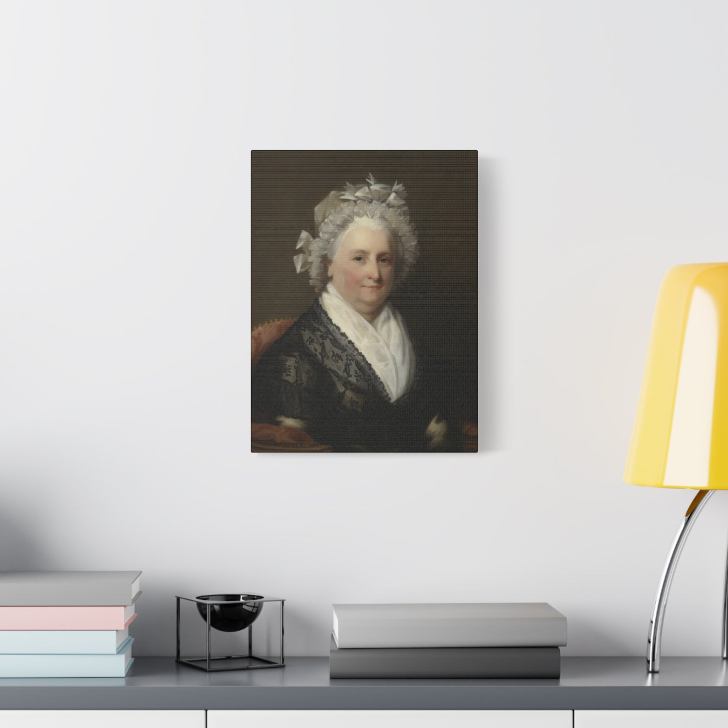Martha Washington by Gilbert Stuart Classic Portrait Canvas Print - Elegant Home Décor Artwork