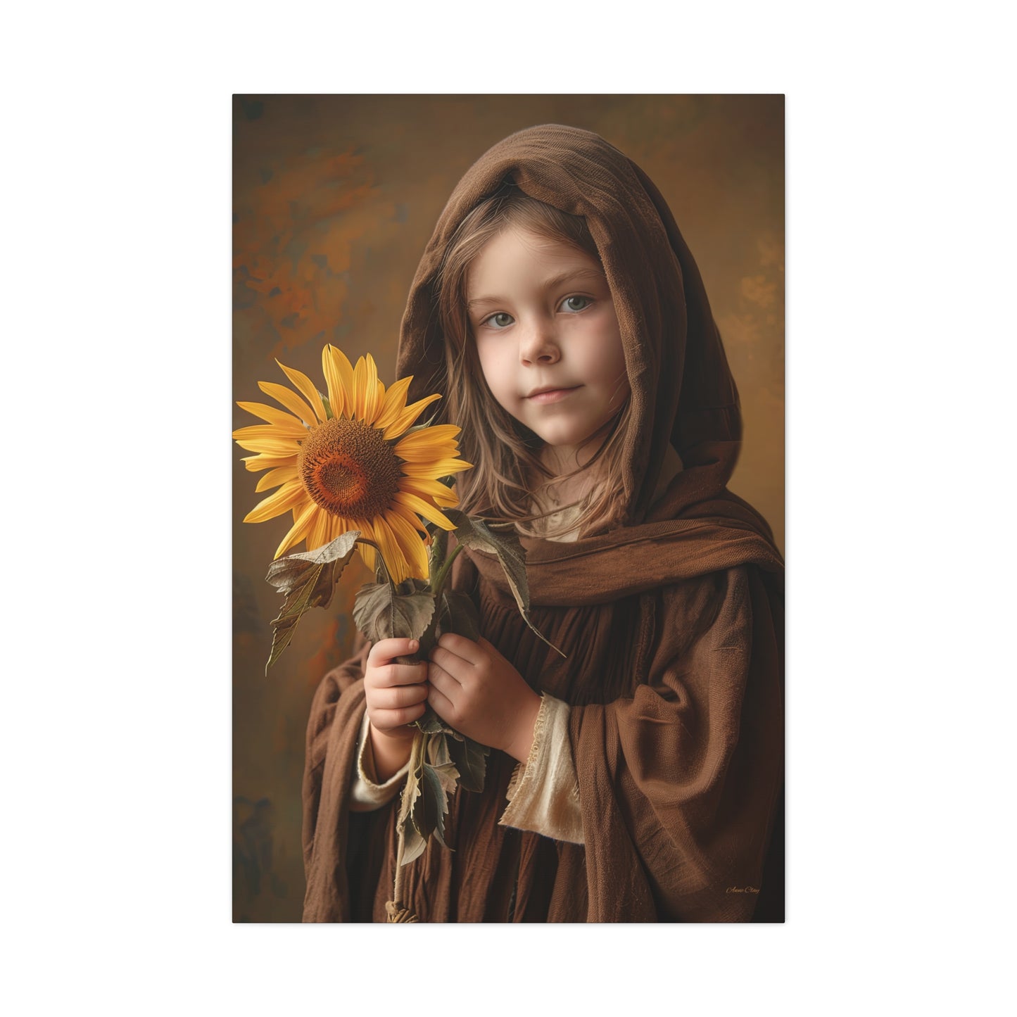 Sandy Sunflower Matte Canvas, Stretched, 1.25"