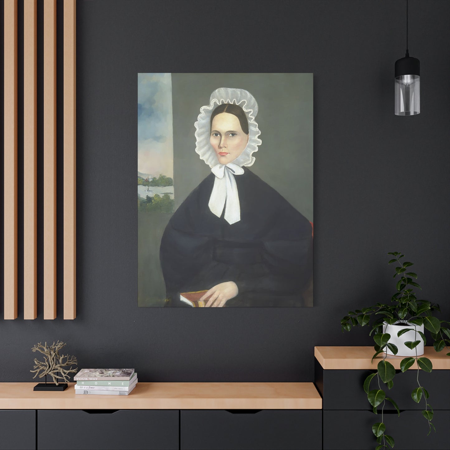 Mrs. Parsons Vintage Art Canvas Print - Elegant Portrait of a Woman in Historical Attire