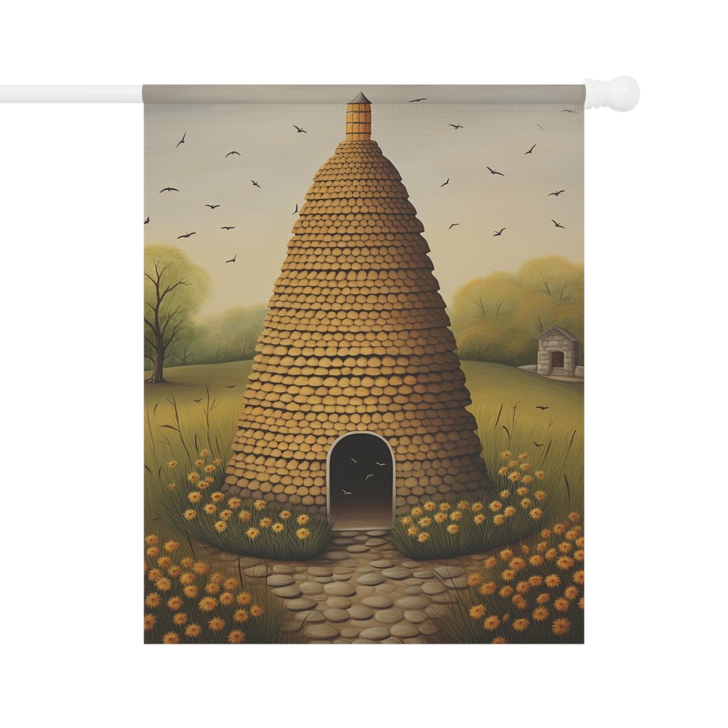 Bee Skep Garden & House Banner