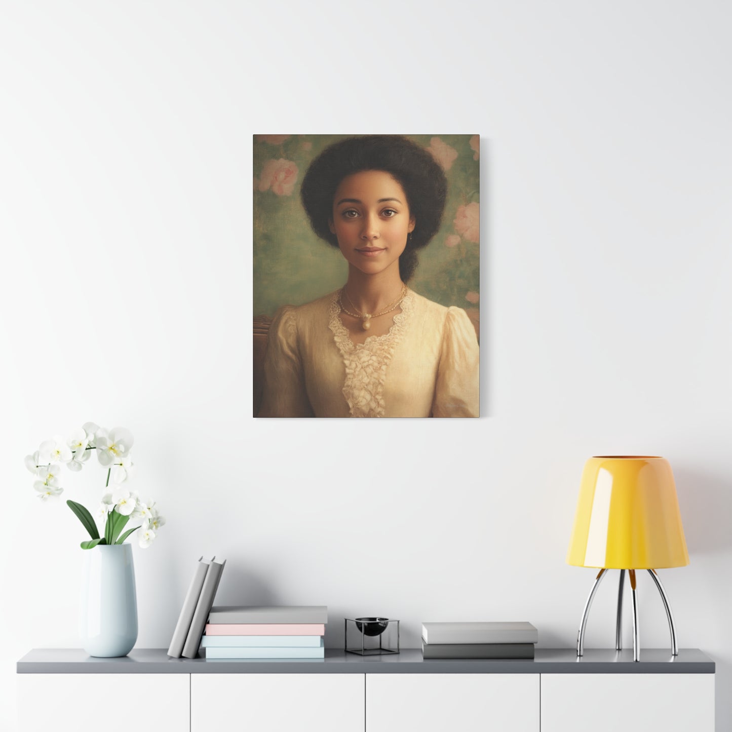 Elegant Portrait Canvas Print, Wall Art, Vintage Home Decor, Art for Living Room, Gallery Wall Decoration, Gift for Art Lovers
