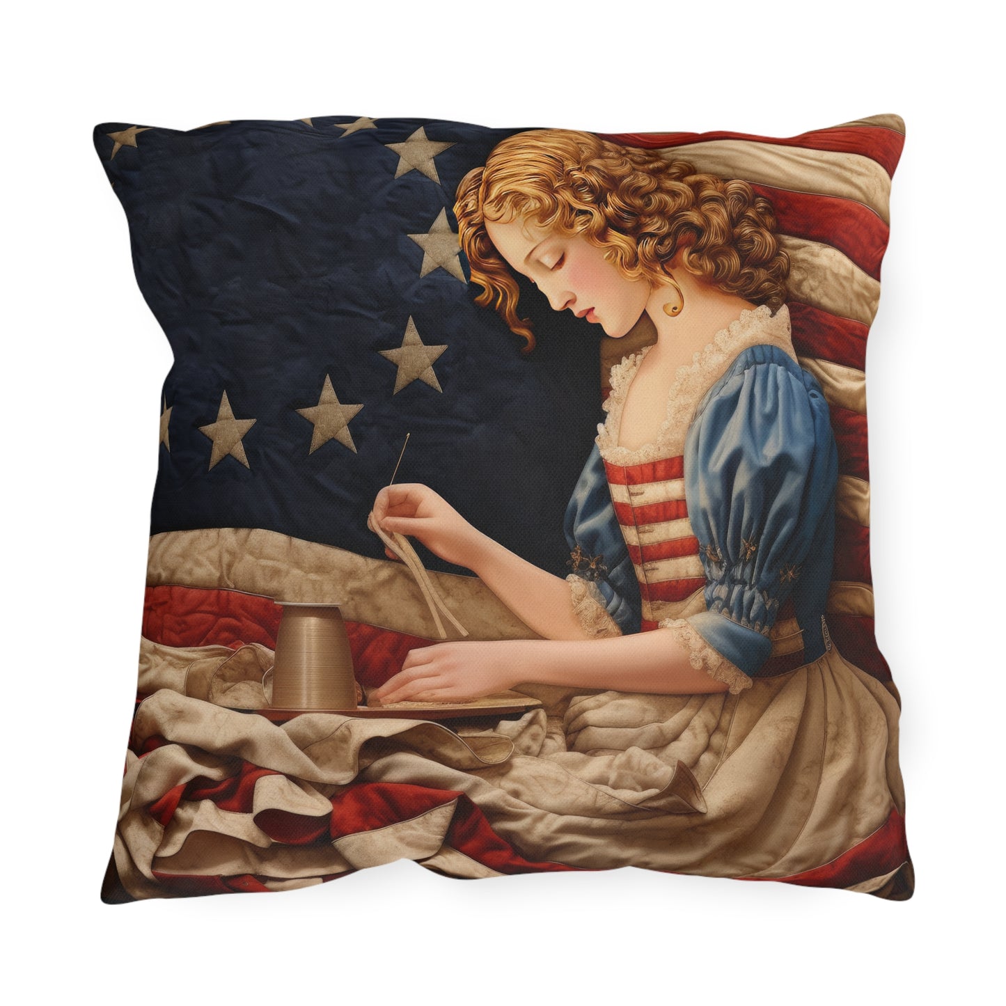 Betsy Ross Outdoor Pillows
