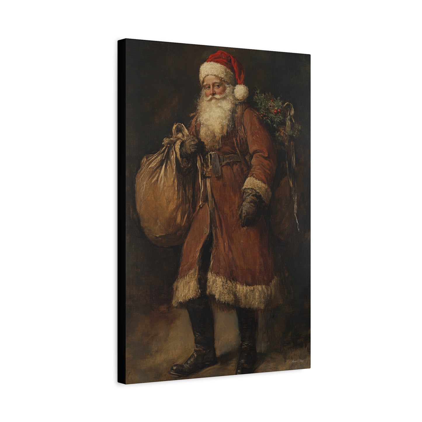WS Journey Santa Matte Canvas, Stretched, 1.25"