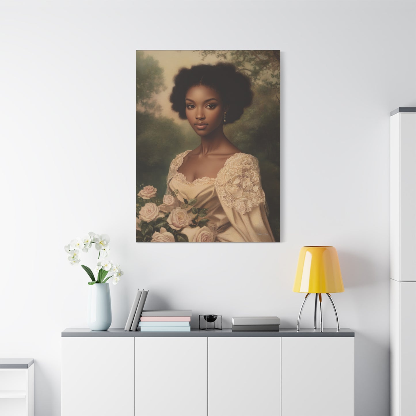 Elegant Floral Canvas Art, Stunning Wall Decor, Home Decor, Bedroom Art, Gift for Her, Wedding Gift, Floral Print