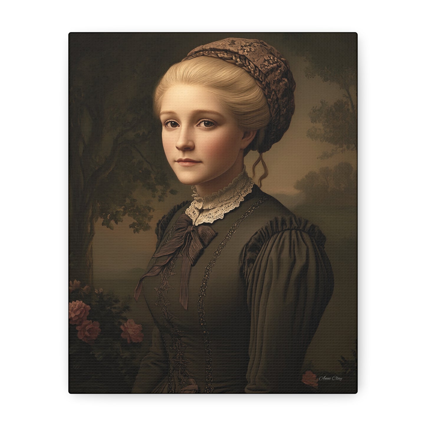 Elegant Vintage Portrait Canvas Wall Art, Home Decor, Gift for Art Lovers, Classic Style, Gallery Wall