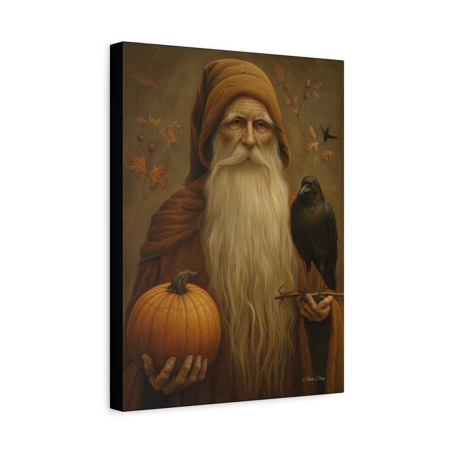 Mystical Fall Canvas Art, Autumn Decor, Nature Wall Art, Halloween Home Decor, Gift for Harvest Season
