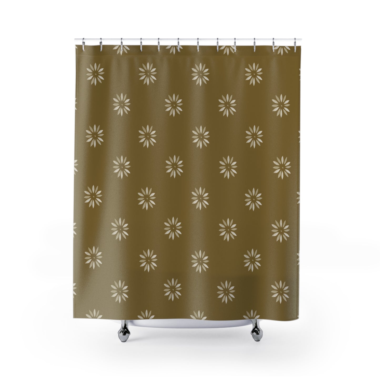 Boho Floral Shower Curtain – Elegant Home Decor for Bathrooms