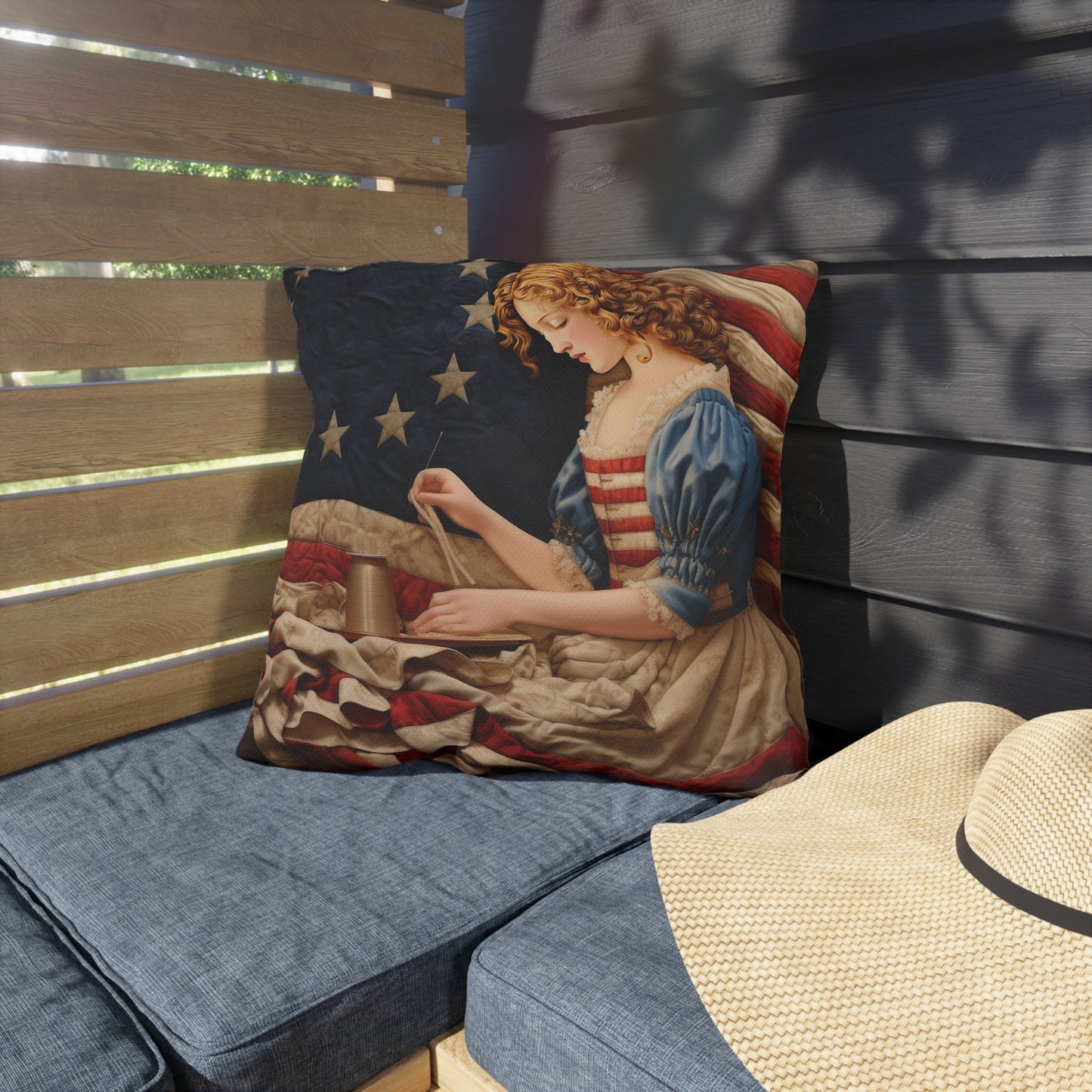 Betsy Ross Outdoor Pillows