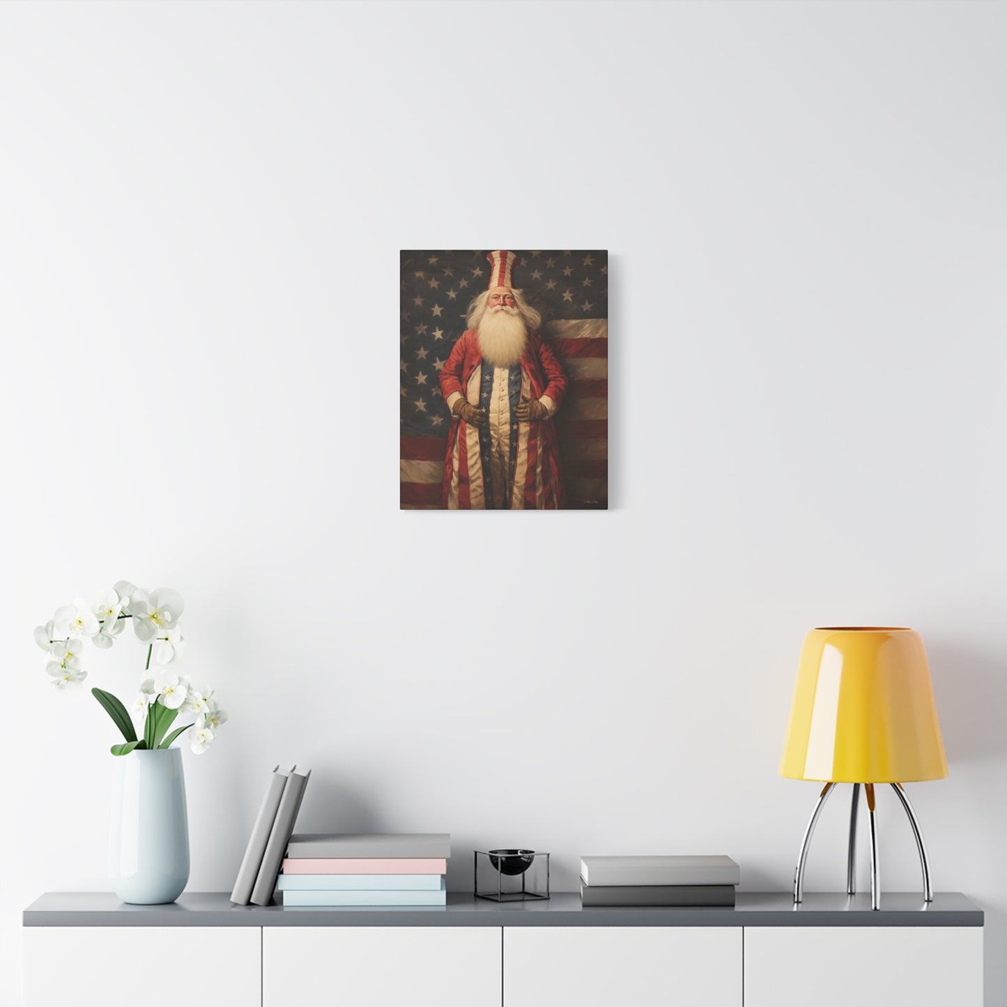 Santa Sam Americana Matte Canvas, Stretched, 1.25"