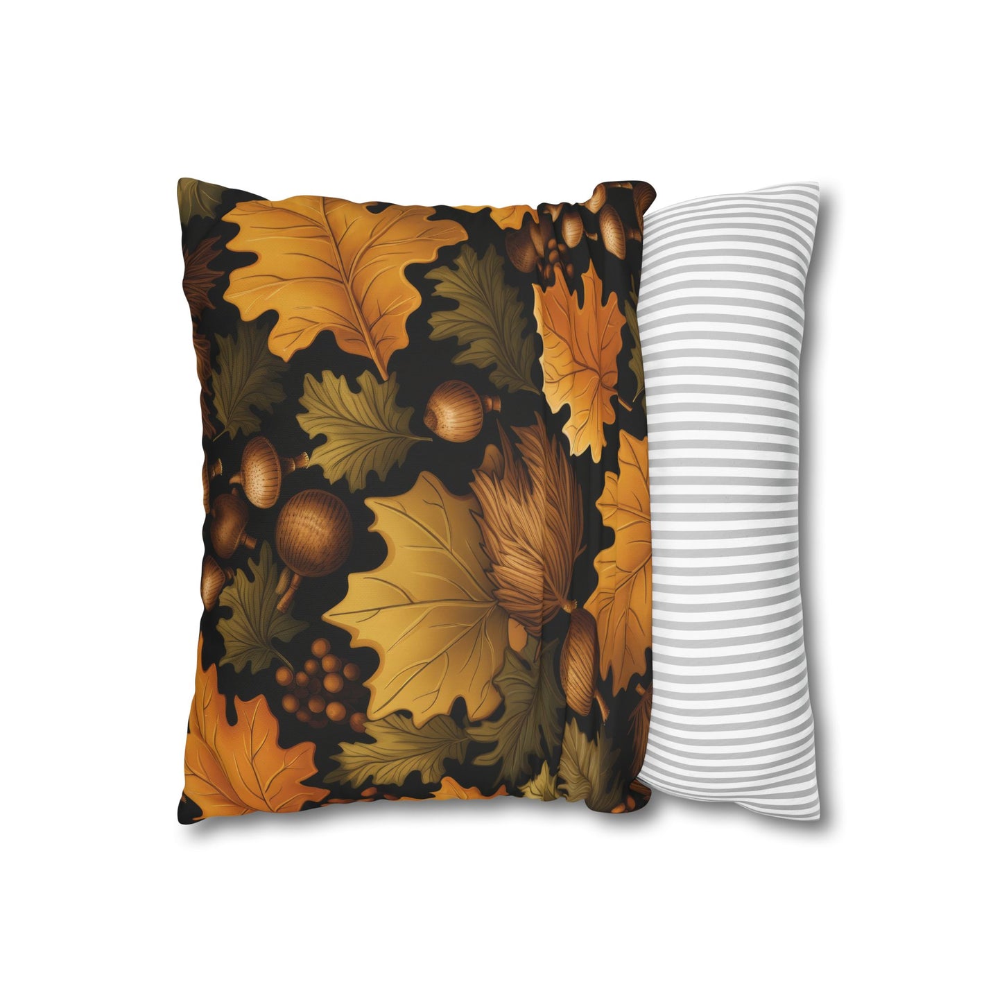 Fall Foliage Square Poly Canvas Pillowcase