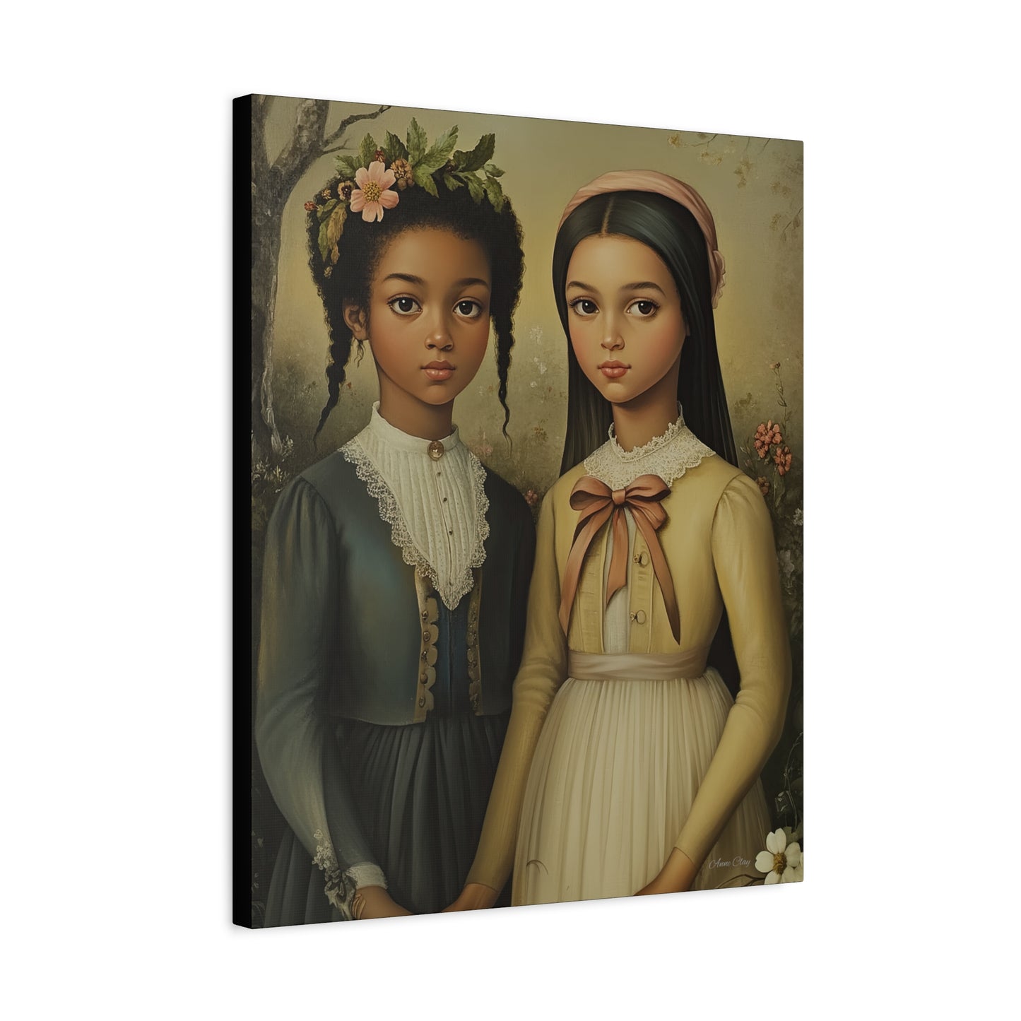 Stretched Matte Canvas Art Print - Diverse Sisterhood Portrait, Wall Decor, Gift for Home, Art Lovers, Gallery Wall