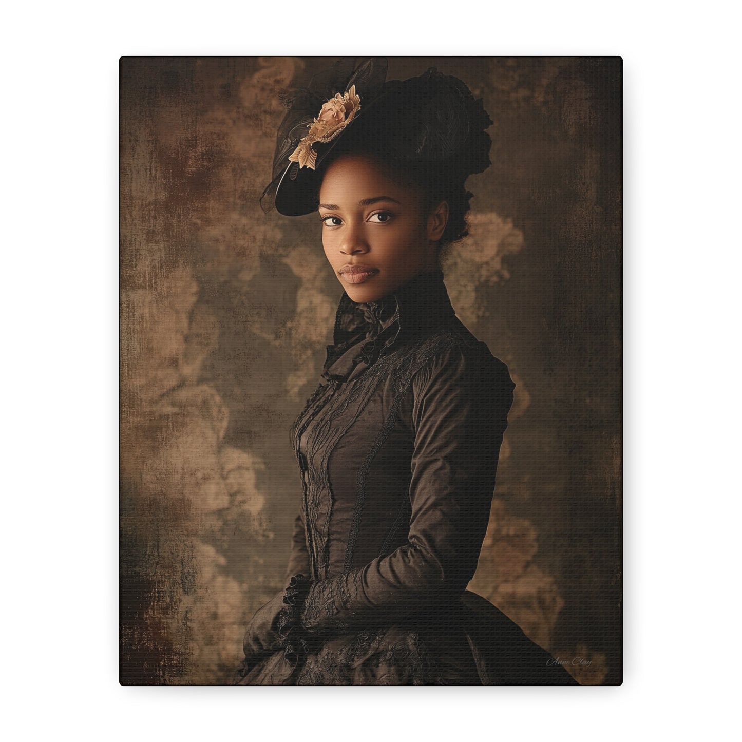 Virtue Elegant Vintage Canvas Art Print - Timeless Portrait Decor