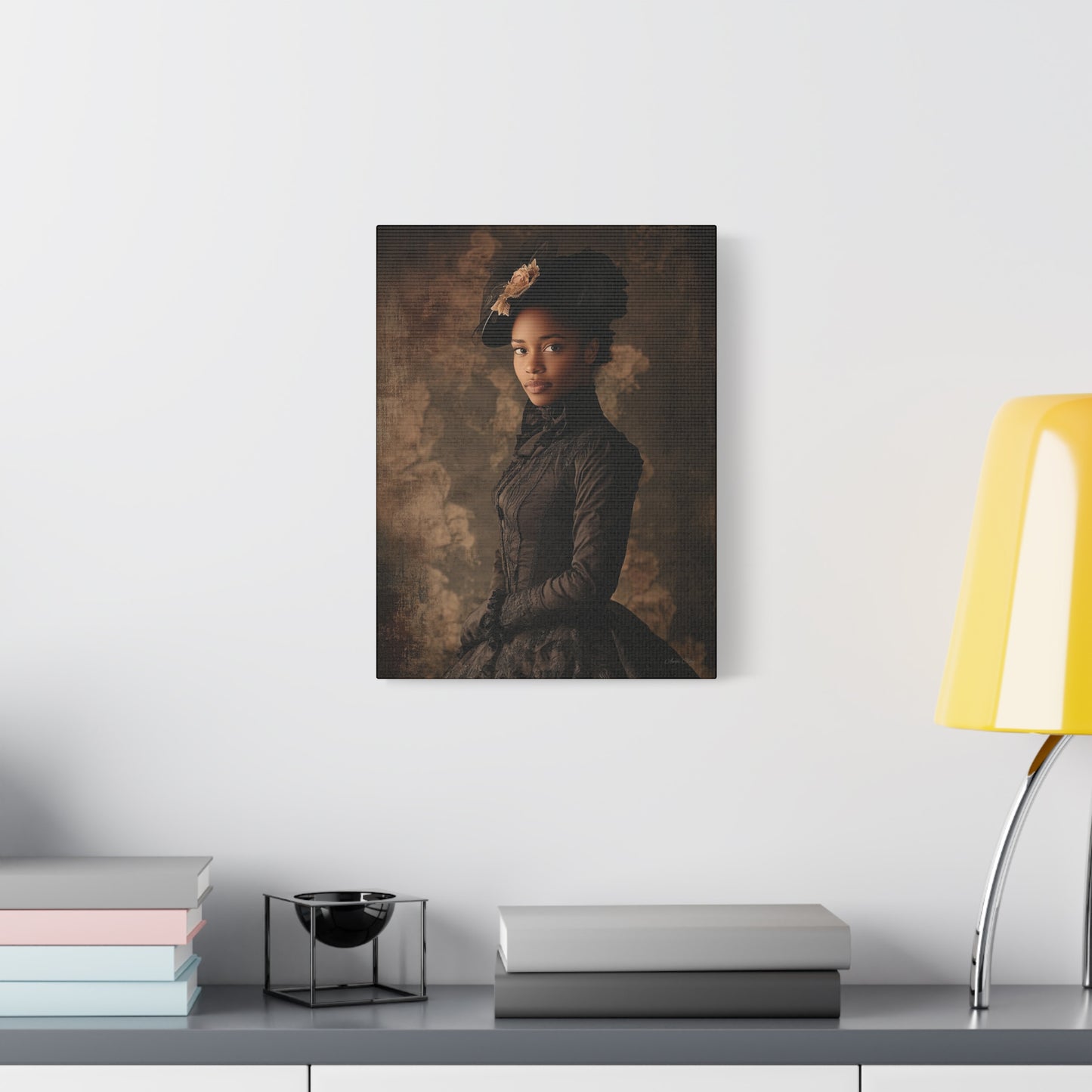 Virtue Elegant Vintage Canvas Art Print - Timeless Portrait Decor