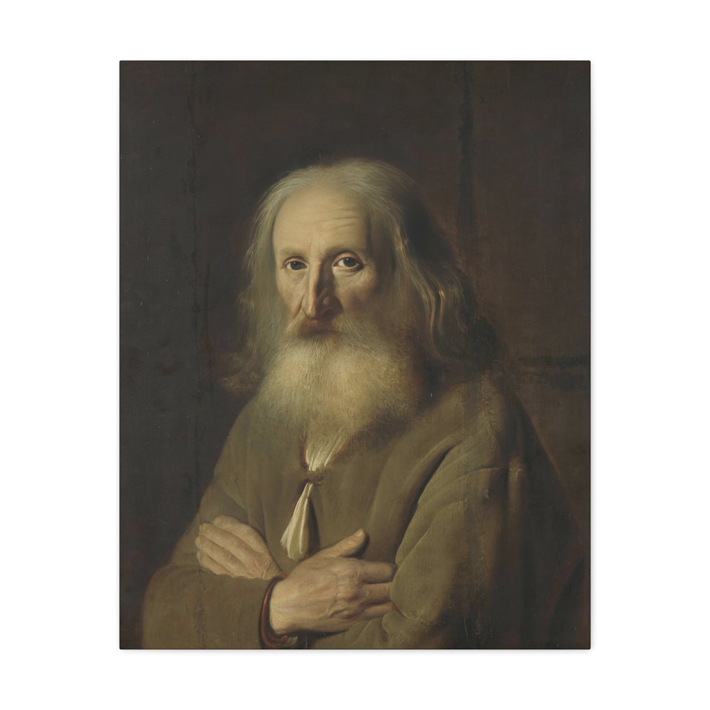 Old Farmer Portrait Matte Canvas, Stretched, 1.25"