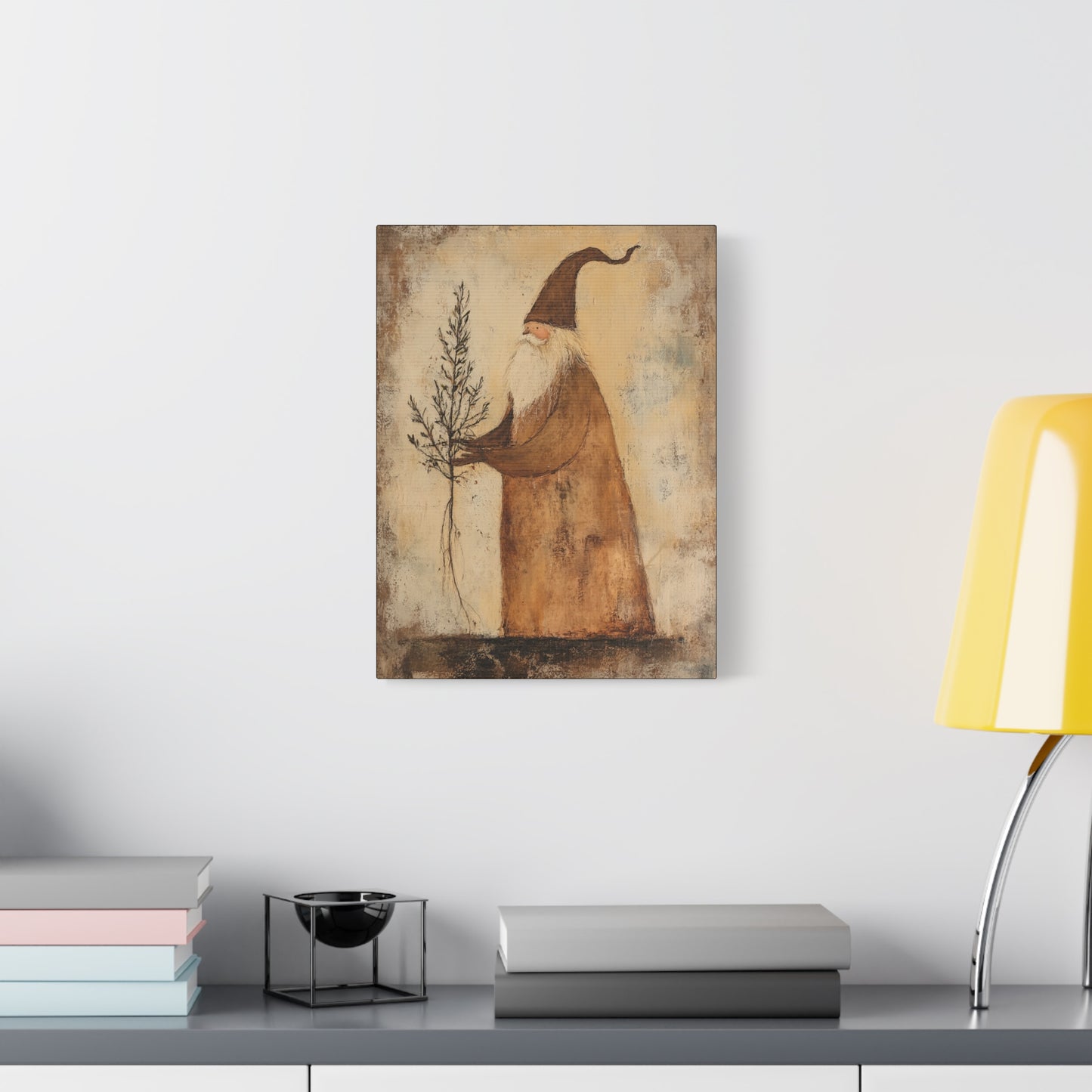 Grungy Earth Santa Matte Canvas, Stretched, 1.25"