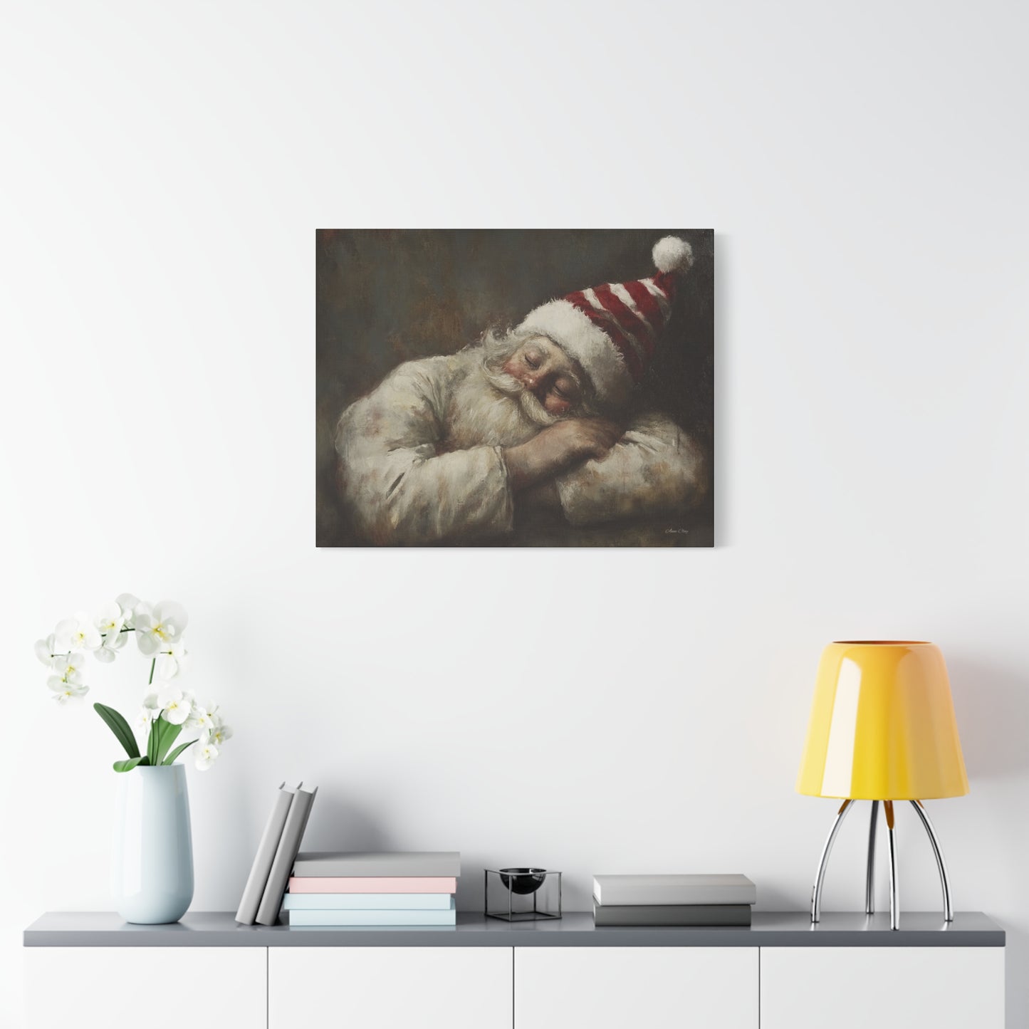 Sweet Dreams Santa Matte Canvas, Stretched, 1.25"