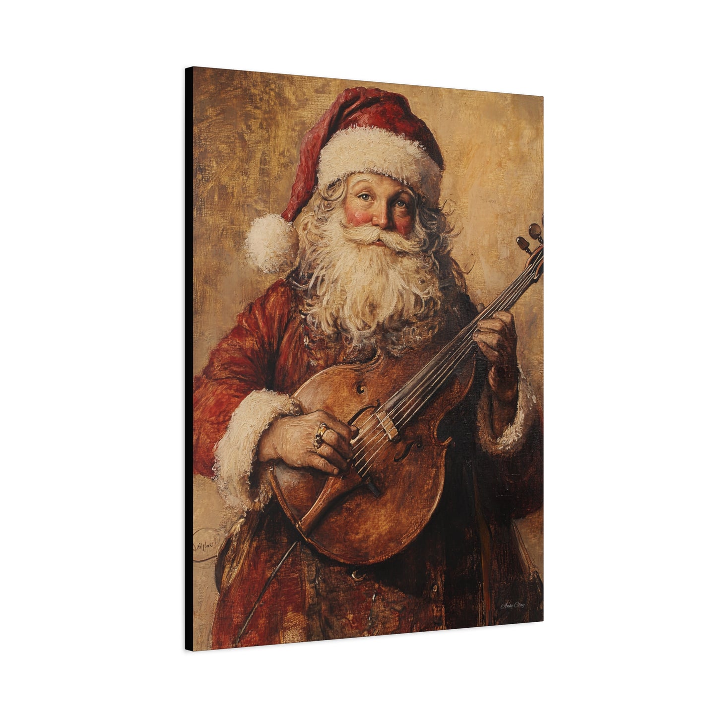 Nashville Santa Matte Canvas, Stretched, 1.25"
