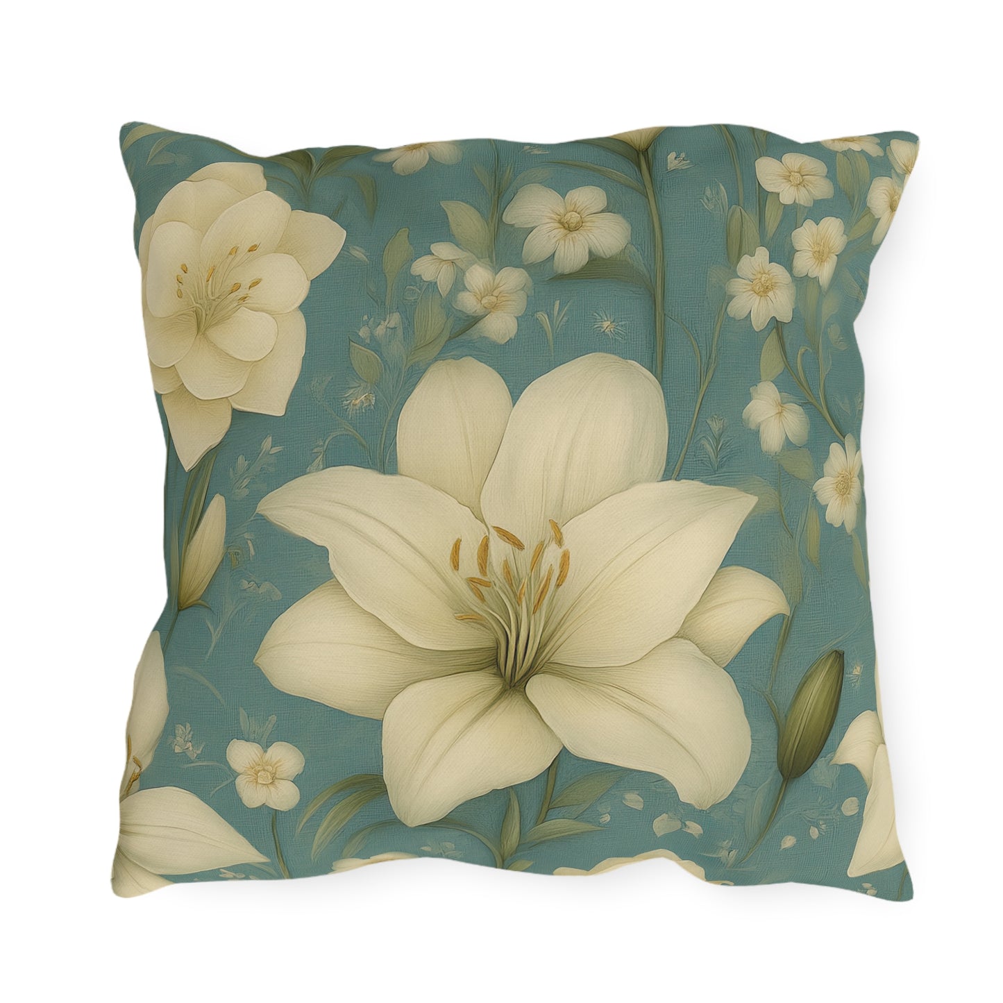 Serene Floral Outdoor Pillows - Garden Decor, Patio Cushion, Spring Vibes, Home Accents, Nature Inspired