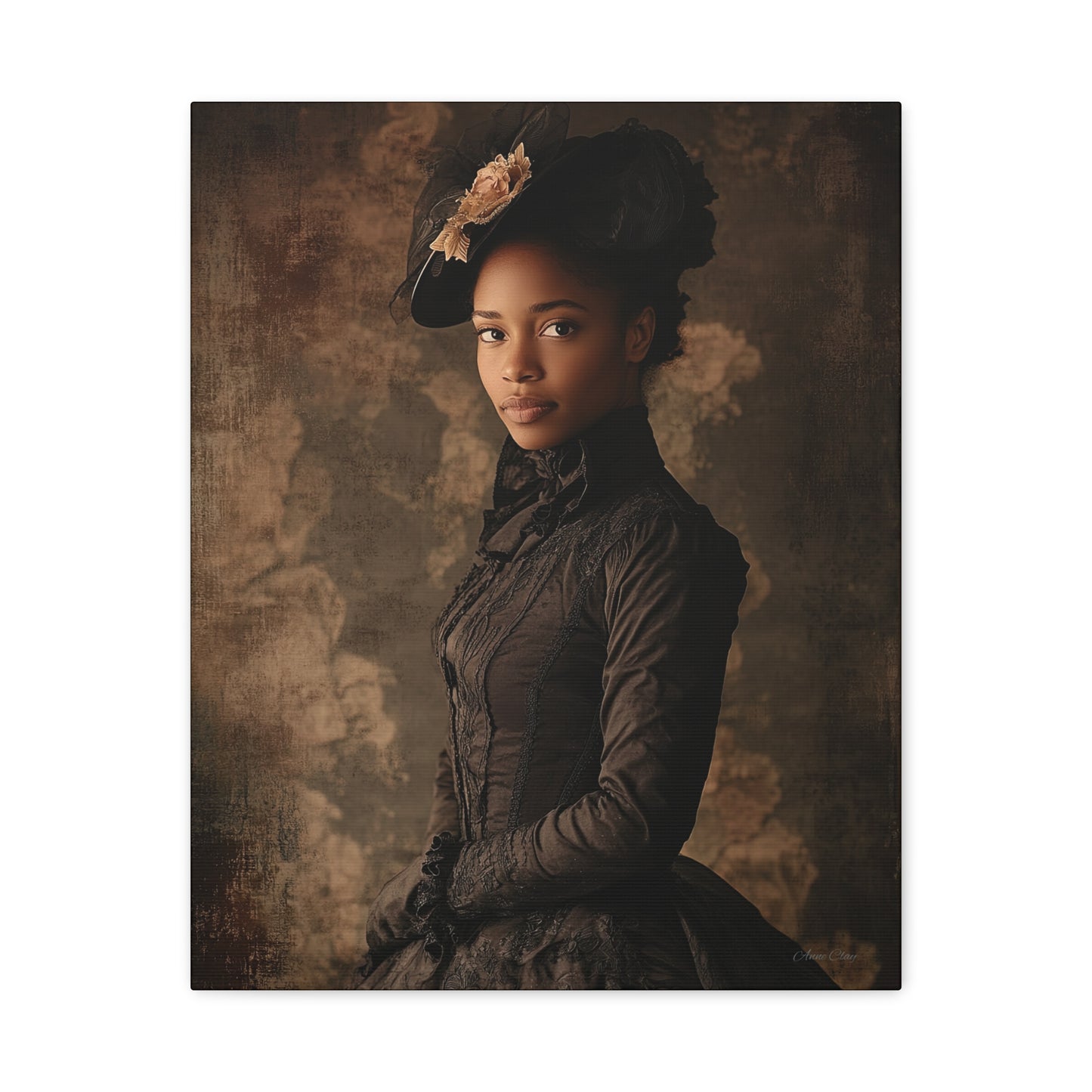 Virtue Elegant Vintage Canvas Art Print - Timeless Portrait Decor