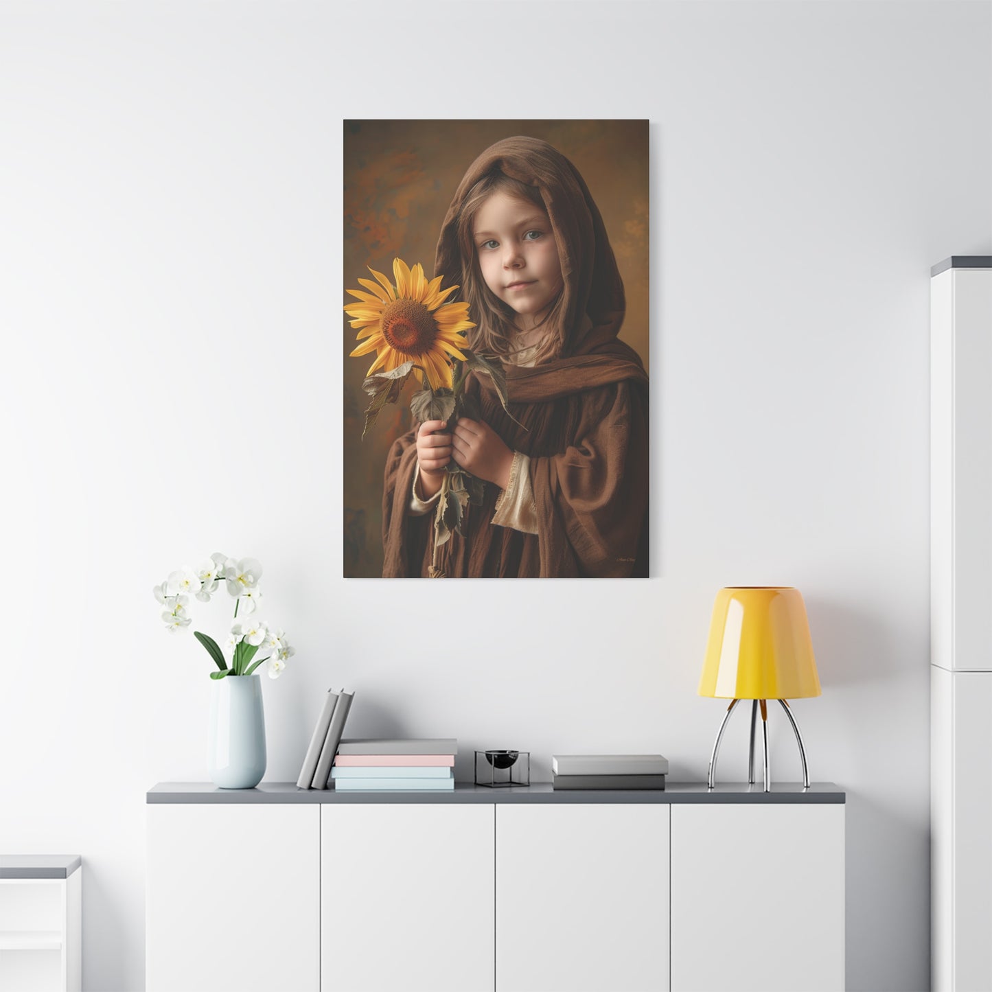 Sandy Sunflower Matte Canvas, Stretched, 1.25"