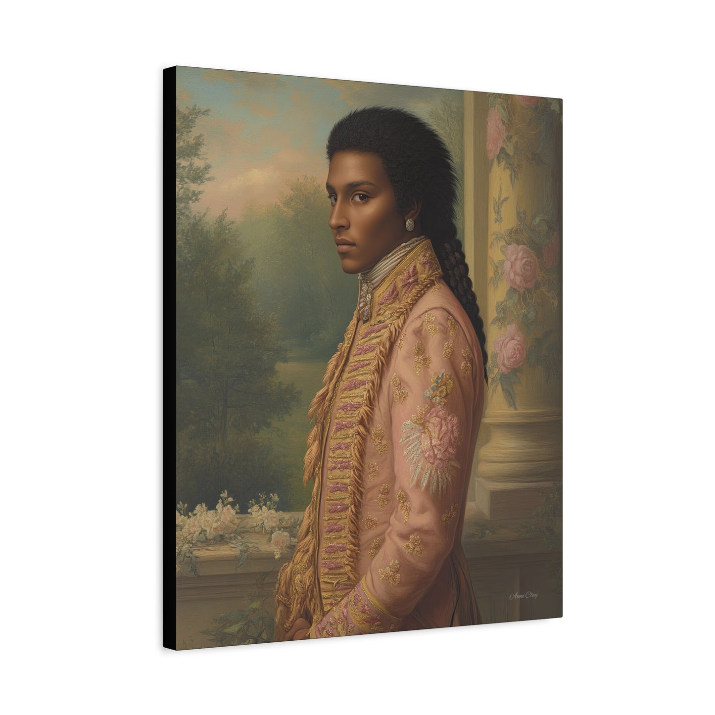 Elegant Historical Portrait Canvas Print, Vintage Art, Home Decor, Gallery Wall, Gift Idea, Framed Artwork