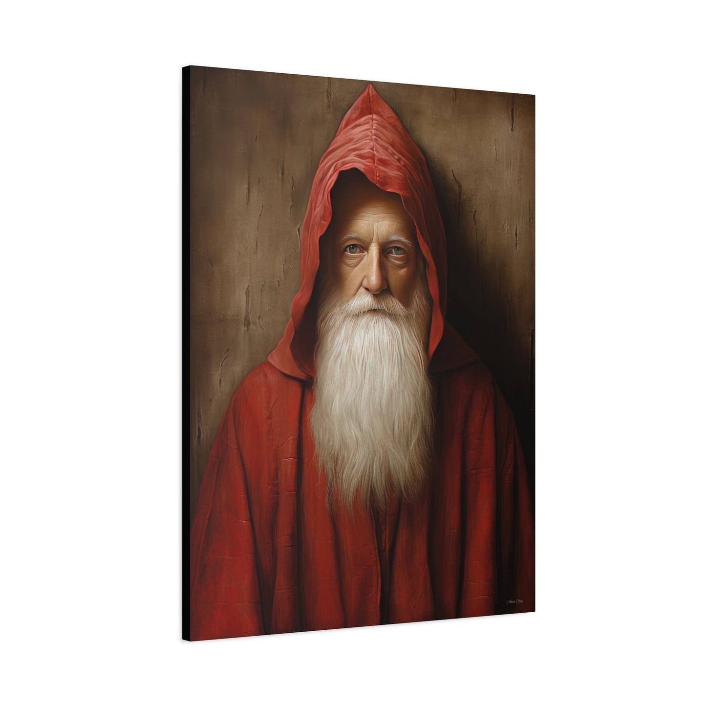 Mysterious Santa Matte Canvas, Stretched, 1.25"