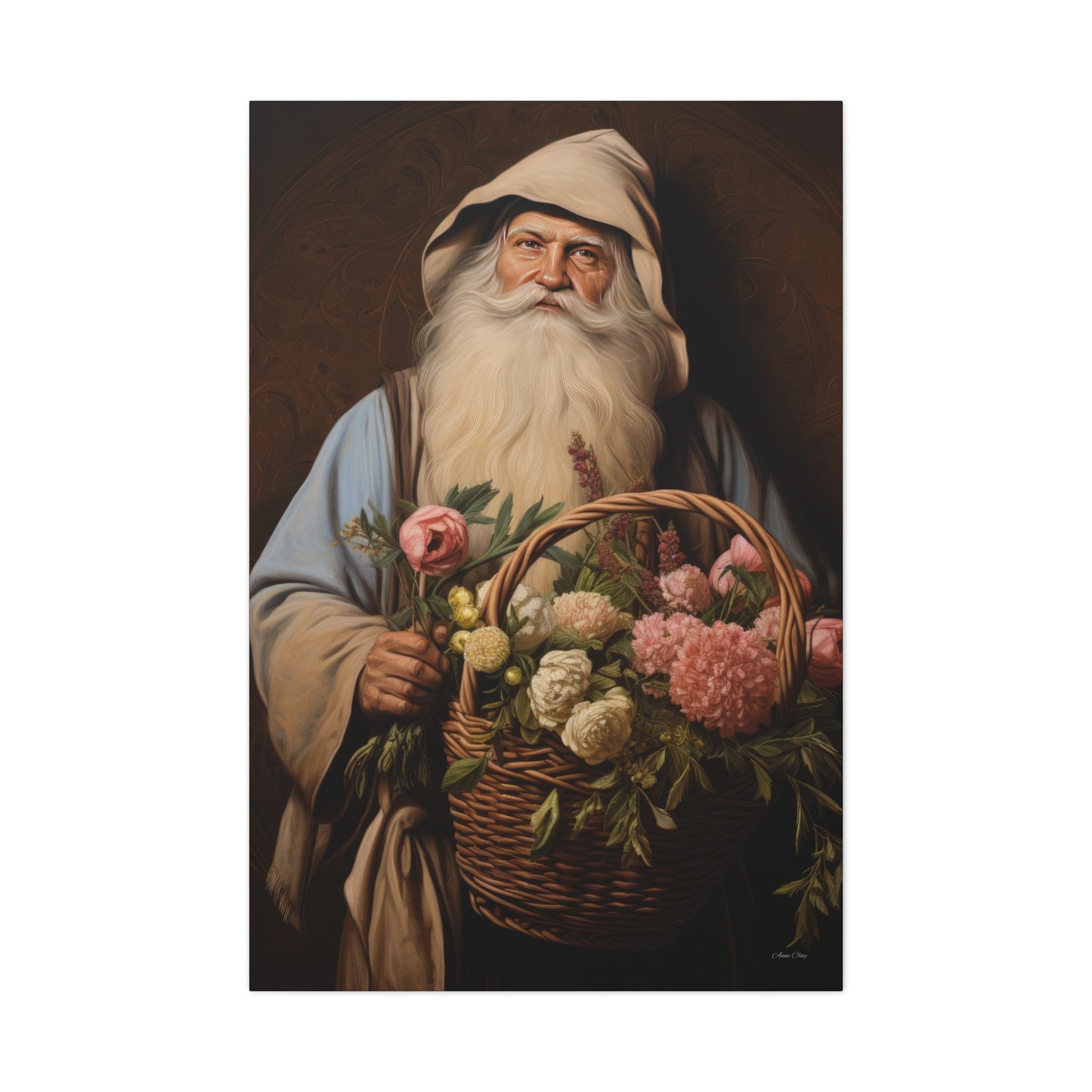 Gardener Santa Matte Canvas, Stretched, 1.25"