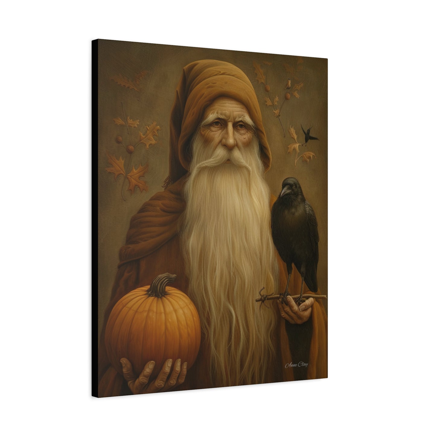 Mystical Fall Canvas Art, Autumn Decor, Nature Wall Art, Halloween Home Decor, Gift for Harvest Season
