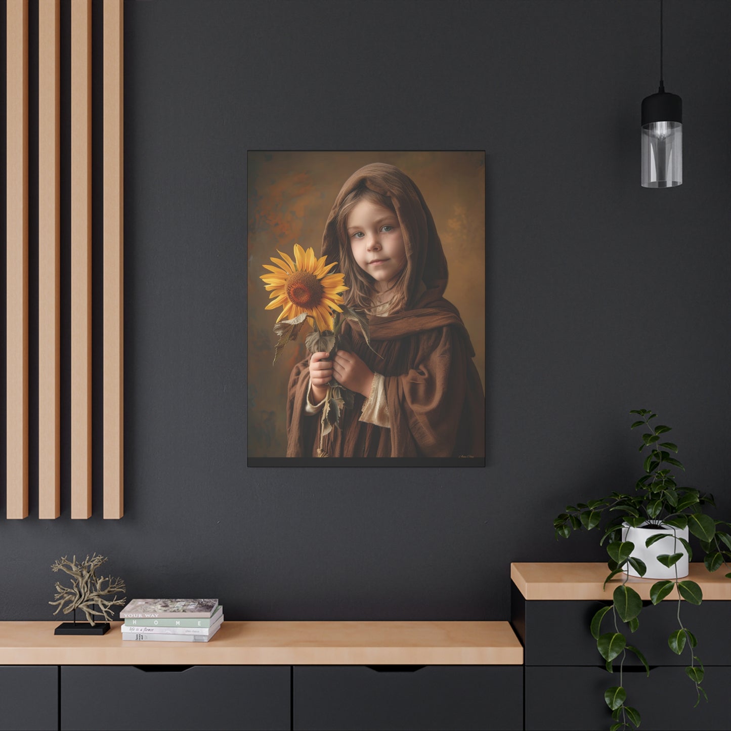 Sandy Sunflower Matte Canvas, Stretched, 1.25"