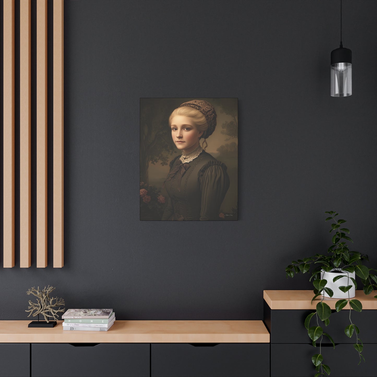 Elegant Vintage Portrait Canvas Wall Art, Home Decor, Gift for Art Lovers, Classic Style, Gallery Wall