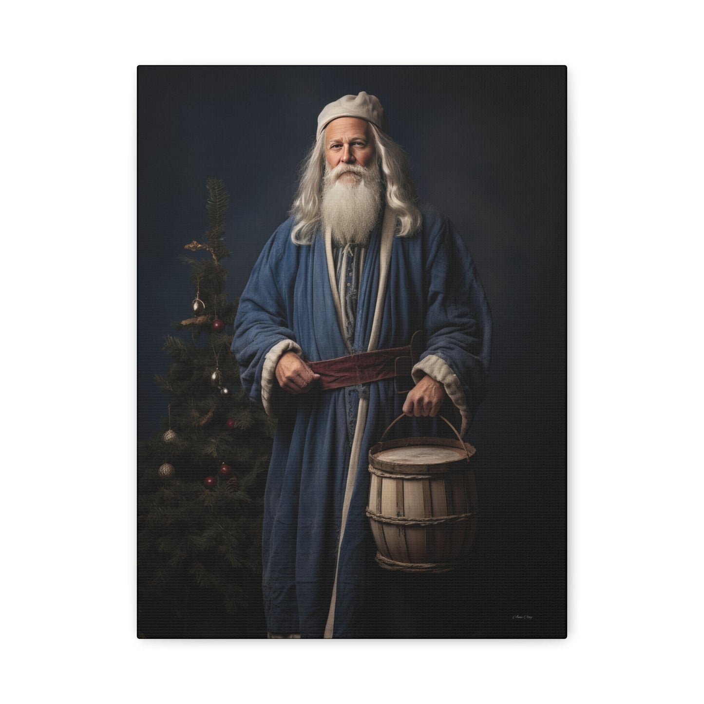 Colonial Everyday Santa Matte Canvas, Stretched, 1.25"