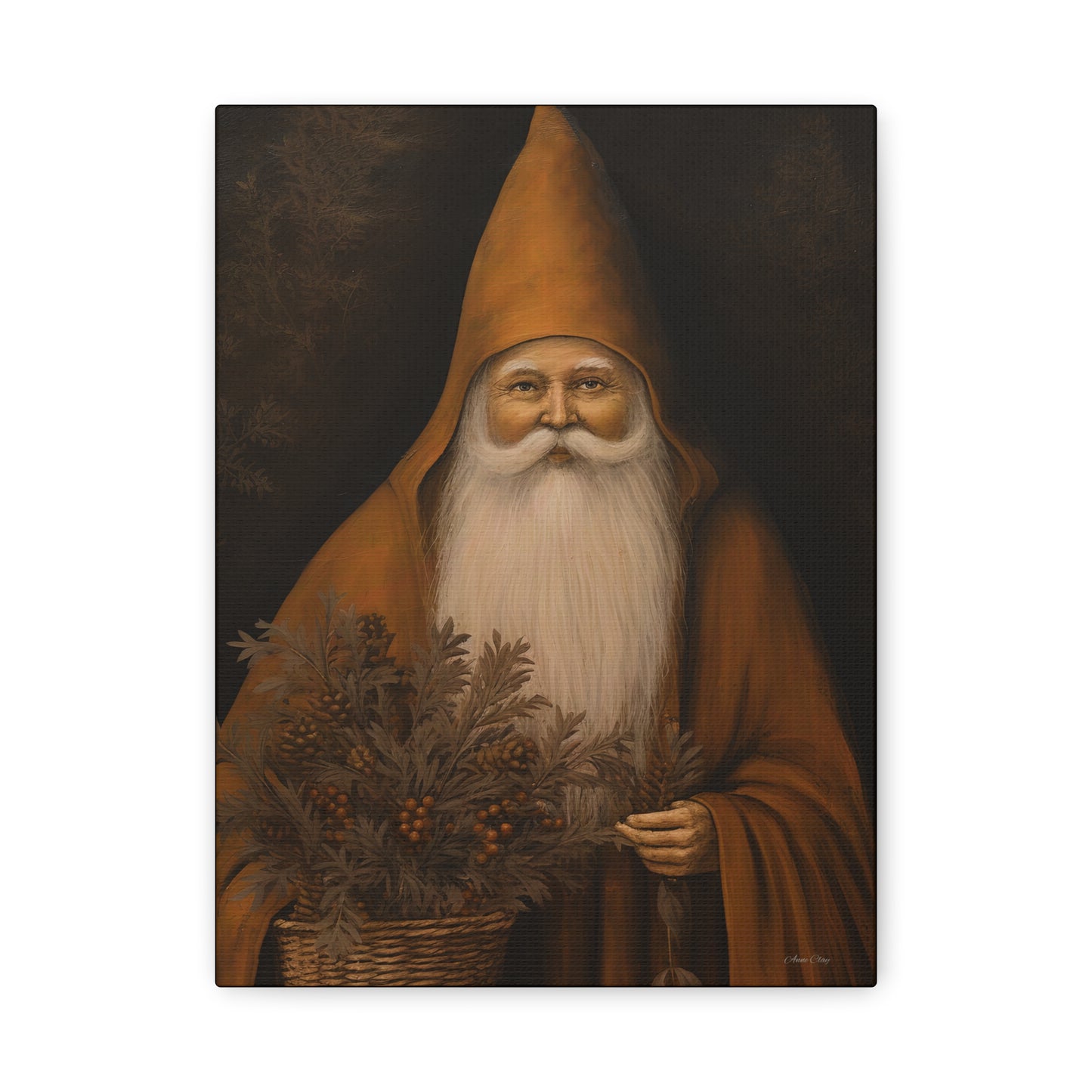 WS Perfect Santa Matte Canvas, Stretched, 1.25"