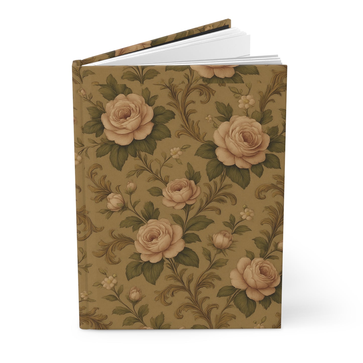 Vintage Floral Hardcover Journal, Elegant Writing Notebook, Personalized Gift for Her, Art Journal, Diary for Special Occasions