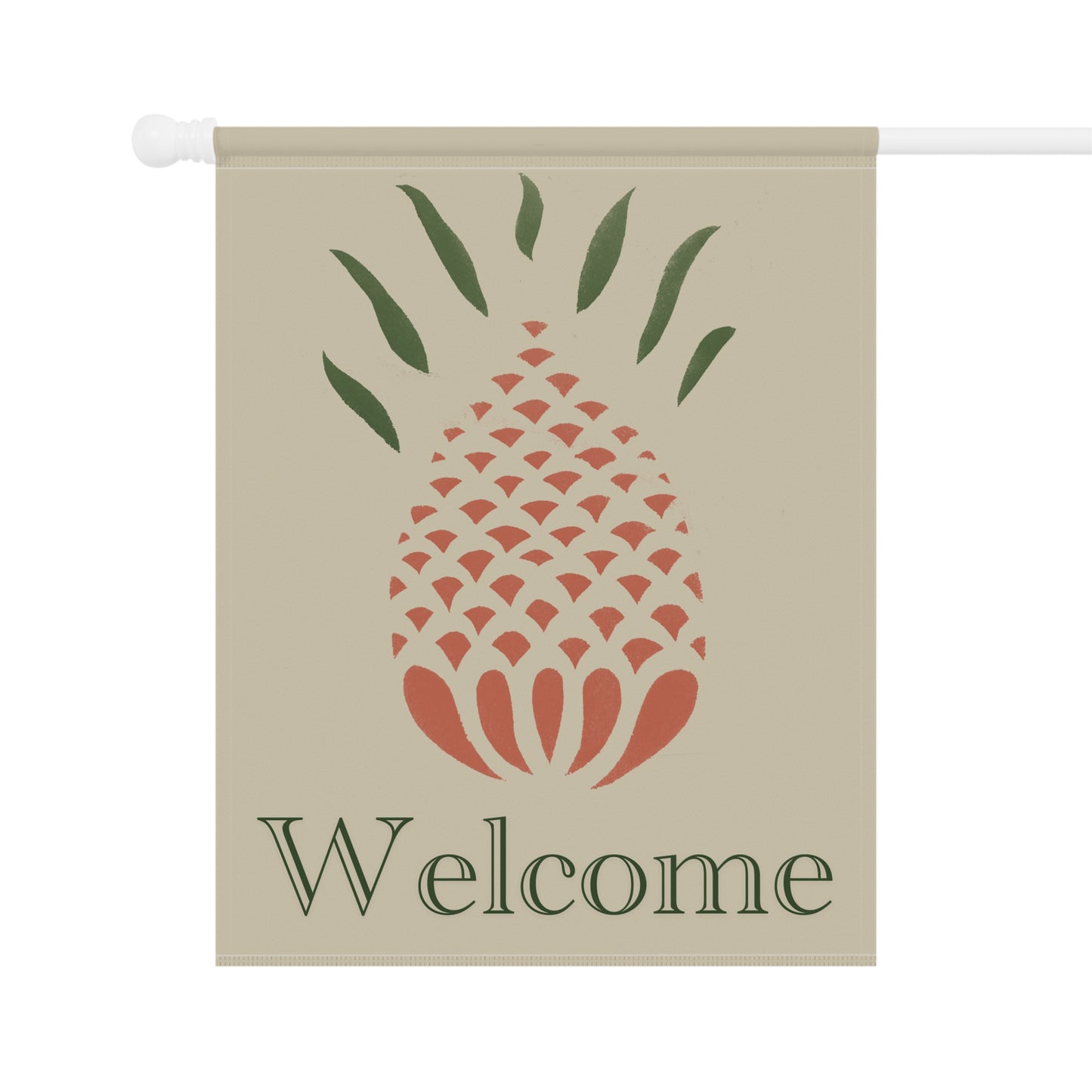 Stencil Pineapple Welcome Sign Garden & House Banner