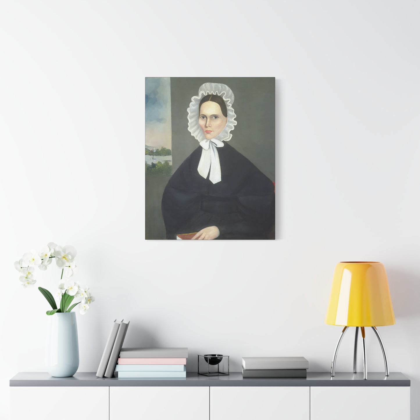Mrs. Parsons Vintage Art Canvas Print - Elegant Portrait of a Woman in Historical Attire