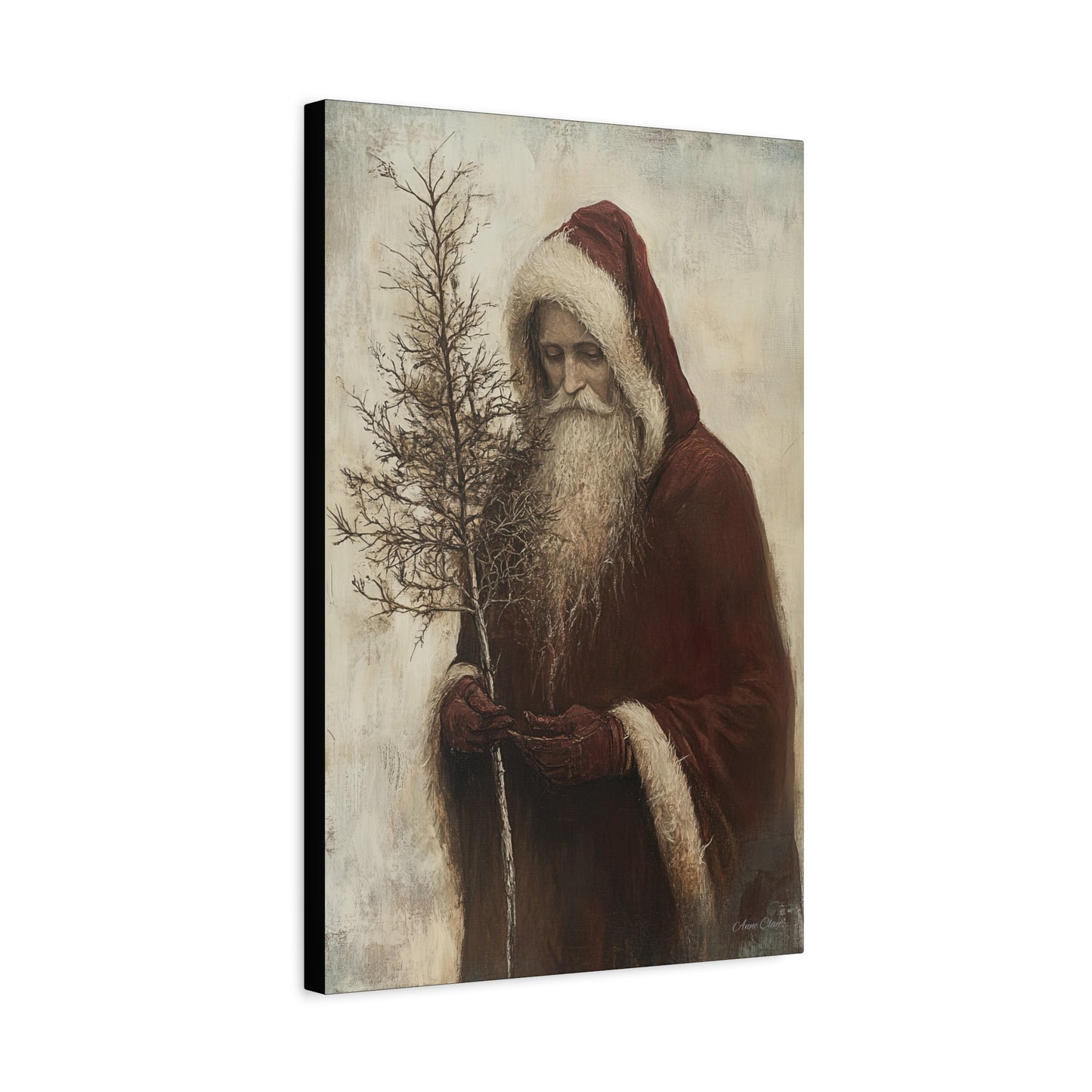 WS Humble Santa Matte Canvas, Stretched, 1.25"