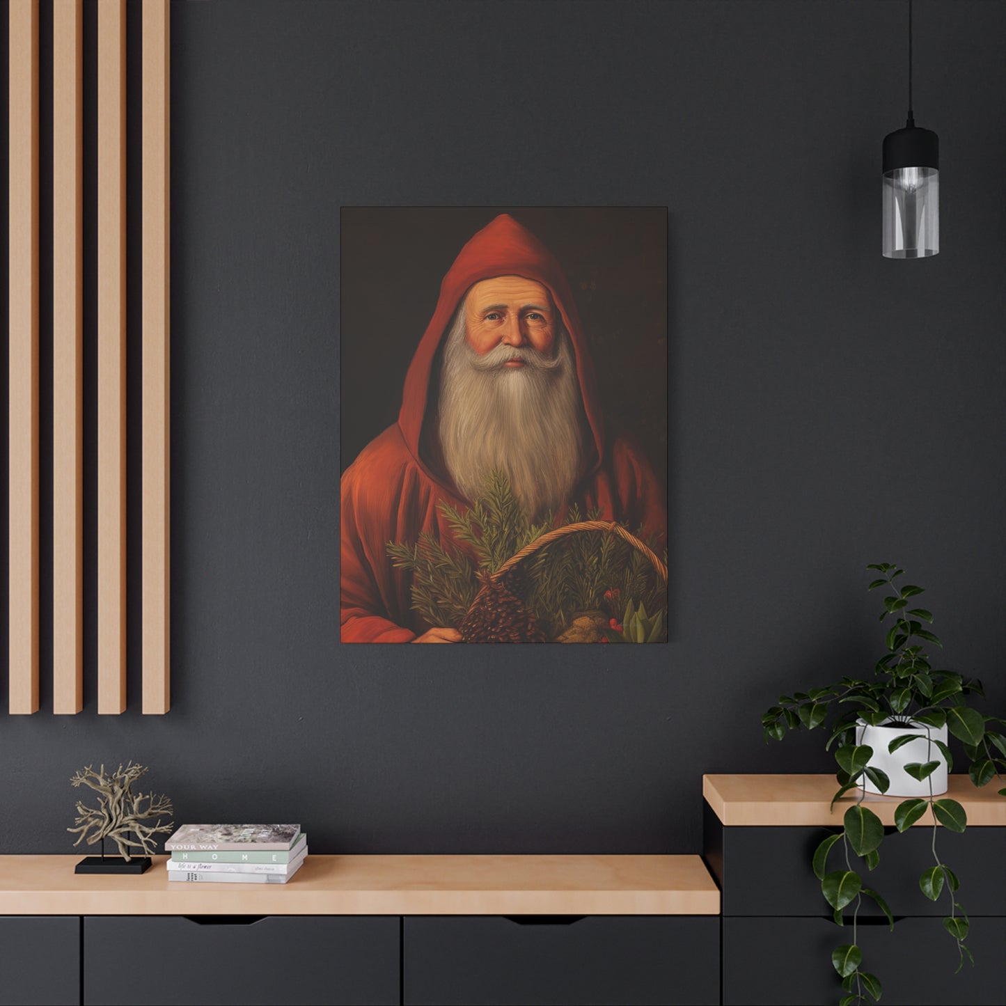 Sweet Red Santa Matte Canvas, Stretched, 1.25"