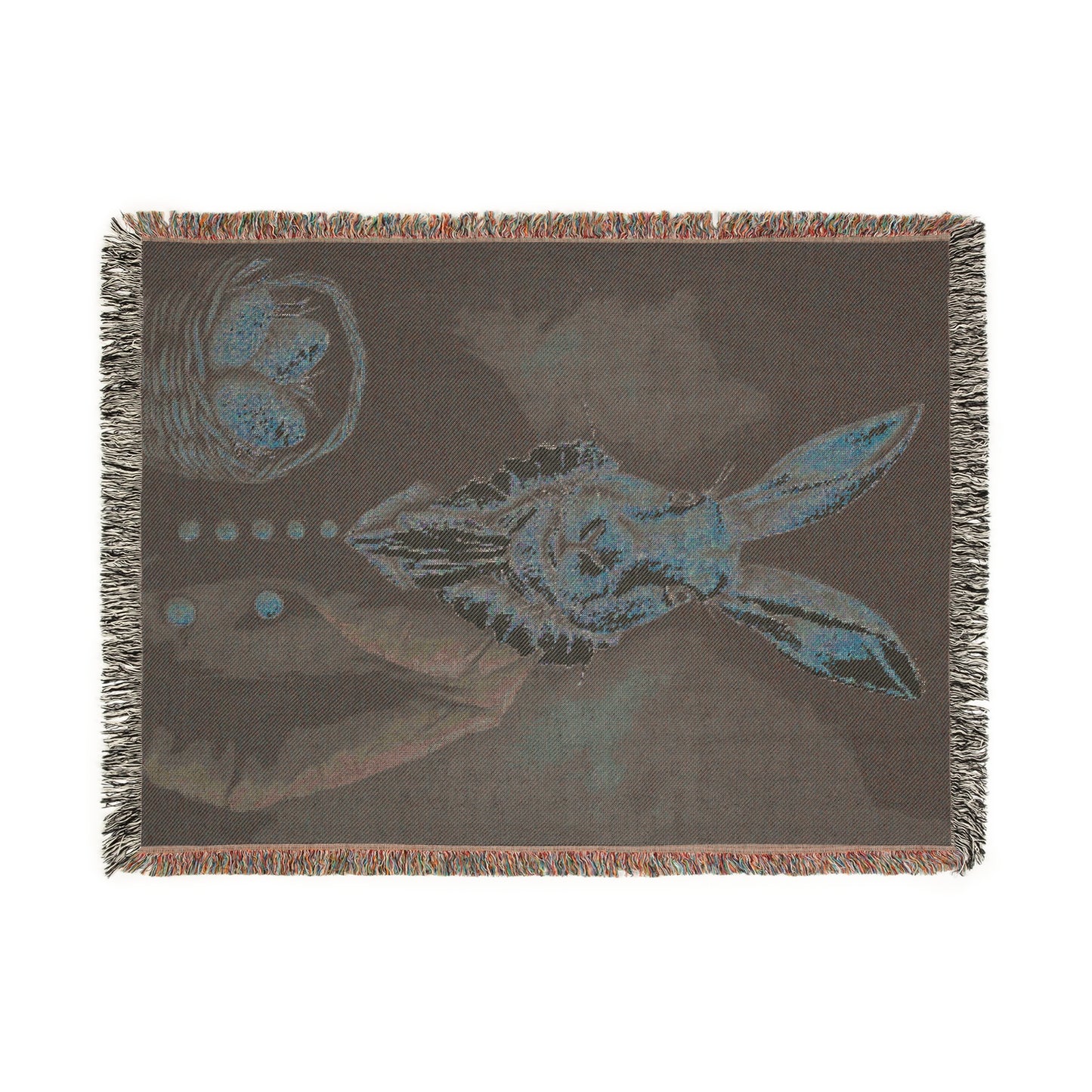 Elegant Rabbit Woven Blanket - Perfect for Easter Decor & Cozy Home Vibes