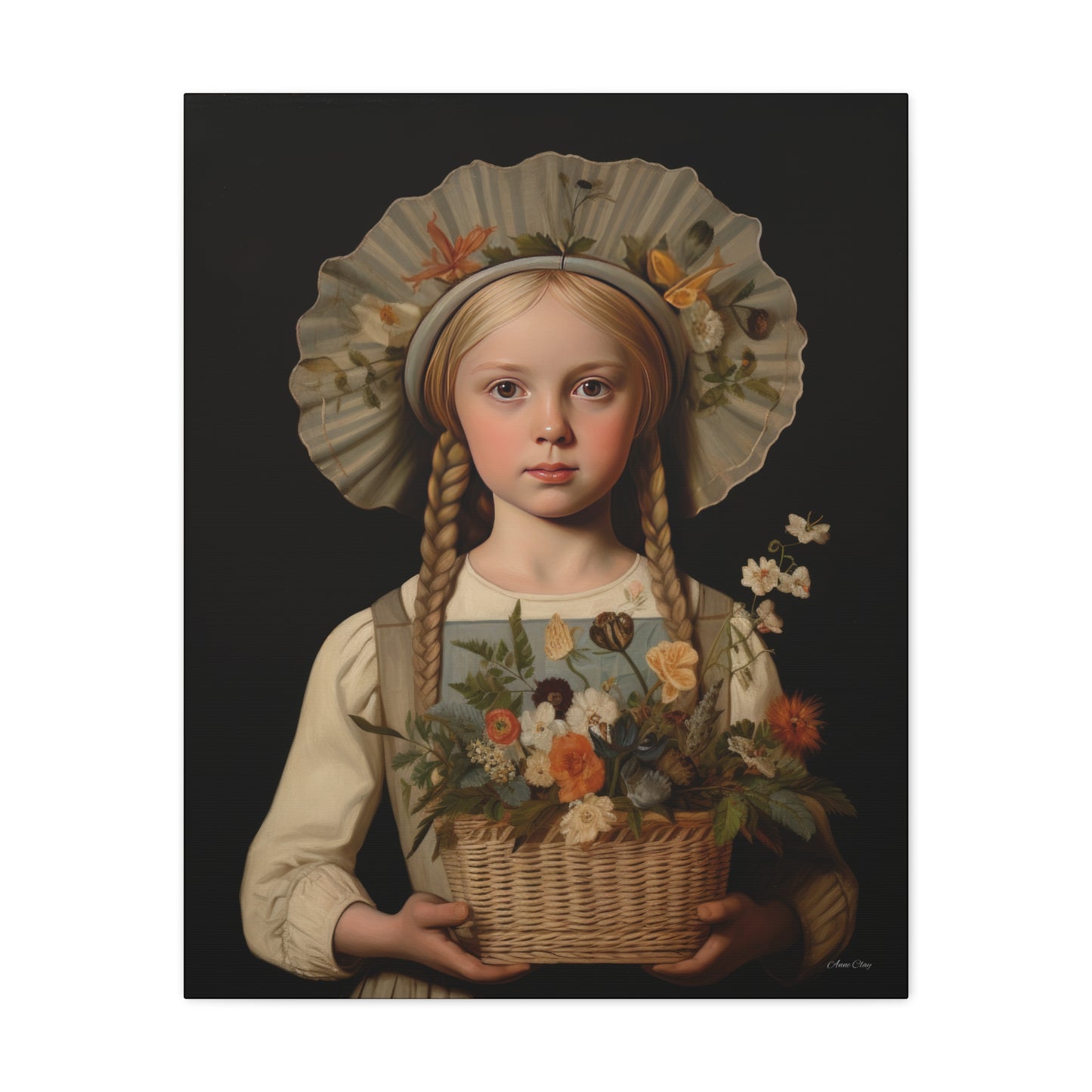 Flower Girl Matte Canvas, Stretched, 1.25"