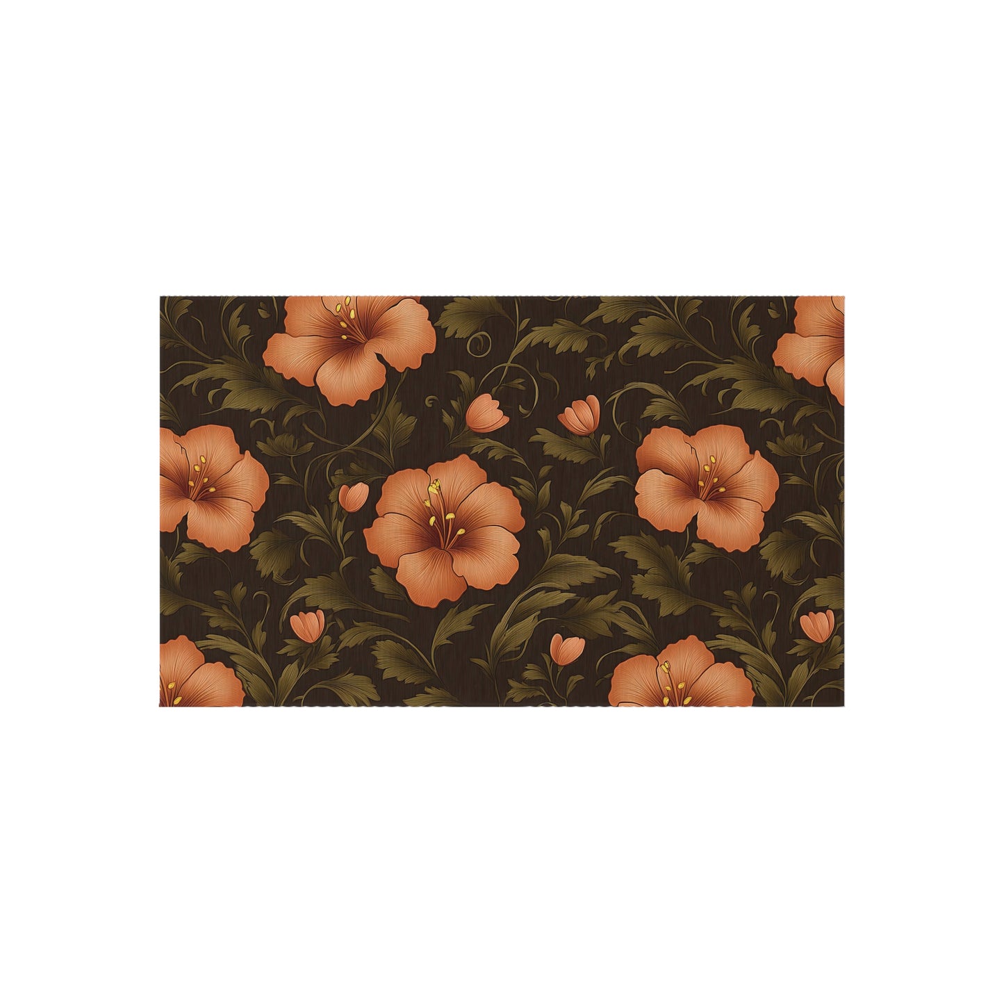 Vibrant Floral Outdoor Rug, Cozy Porch Mat, Boho Garden Decor, Picnic Flooring, Stylish Patio Area Rug, Seasonal Outdoor Living