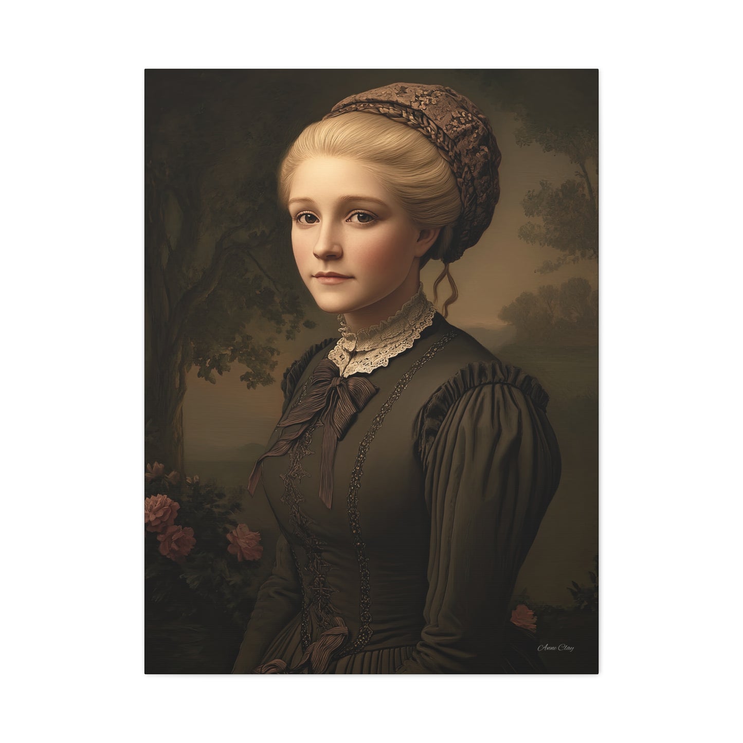 Elegant Vintage Portrait Canvas Wall Art, Home Decor, Gift for Art Lovers, Classic Style, Gallery Wall
