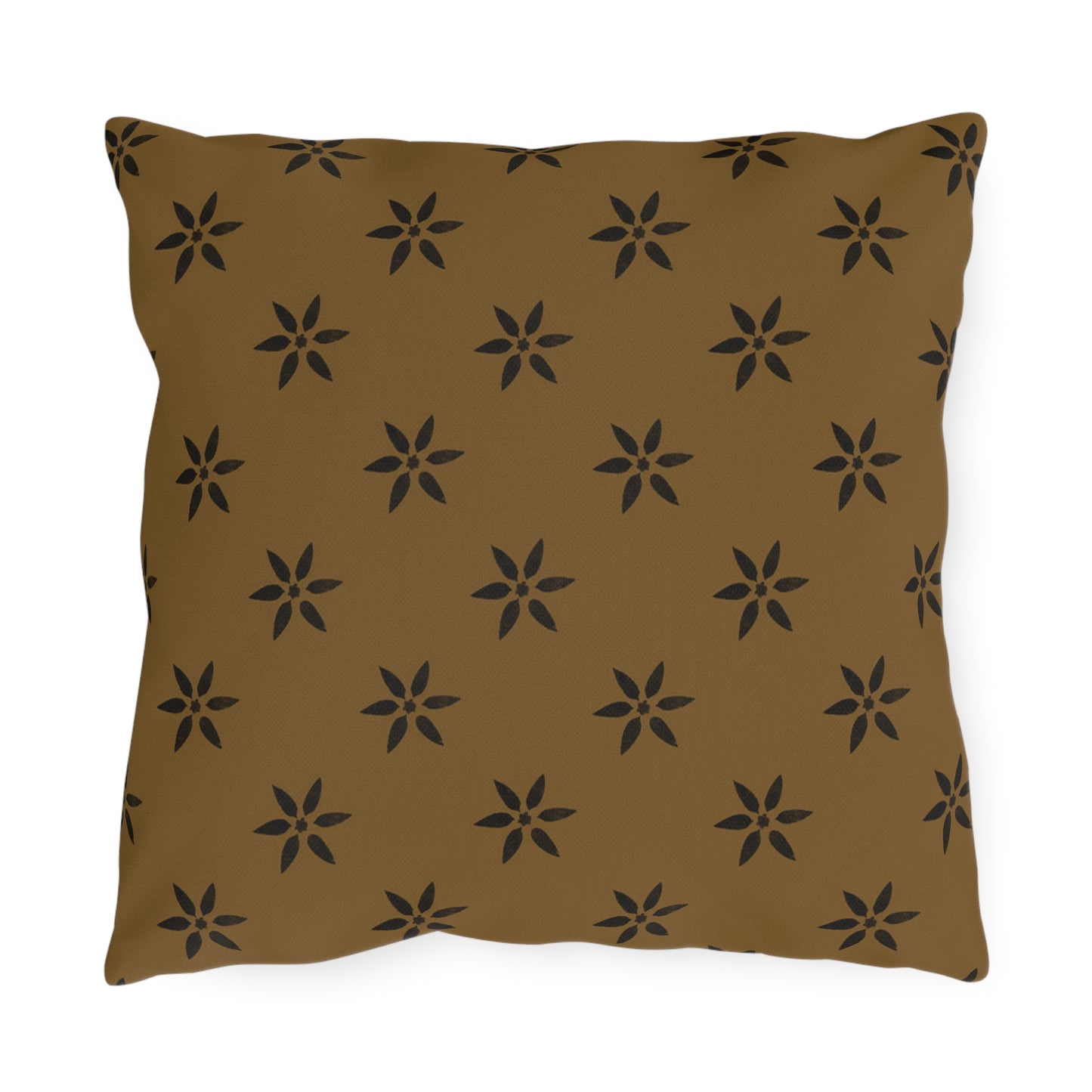 Black Petl on Deep Gold Outdoor Pillows